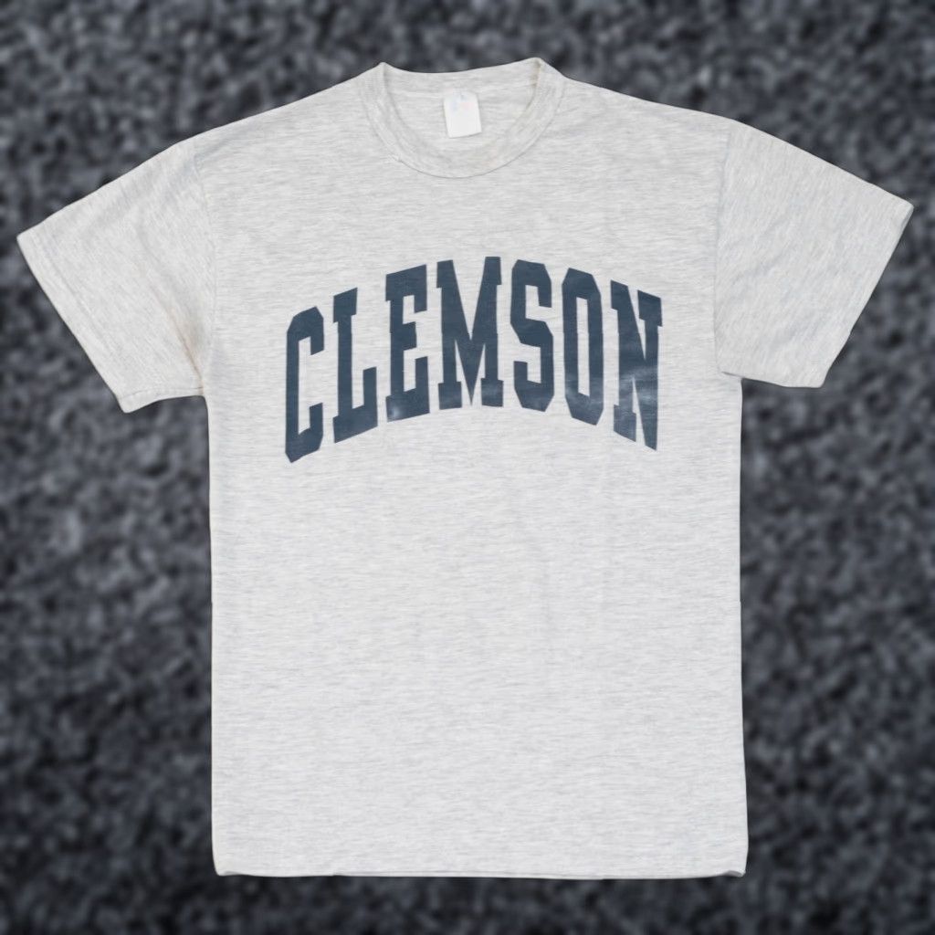 Russell Athletic VINTAGE Clemson Tigers Shirt Russell Athletic Men's S Gray 90s University NCAA College T-Shirt Crew Neck Short Sleeve Logo Size US S / EU 44-46 / 1 - 1 Thumbnail
