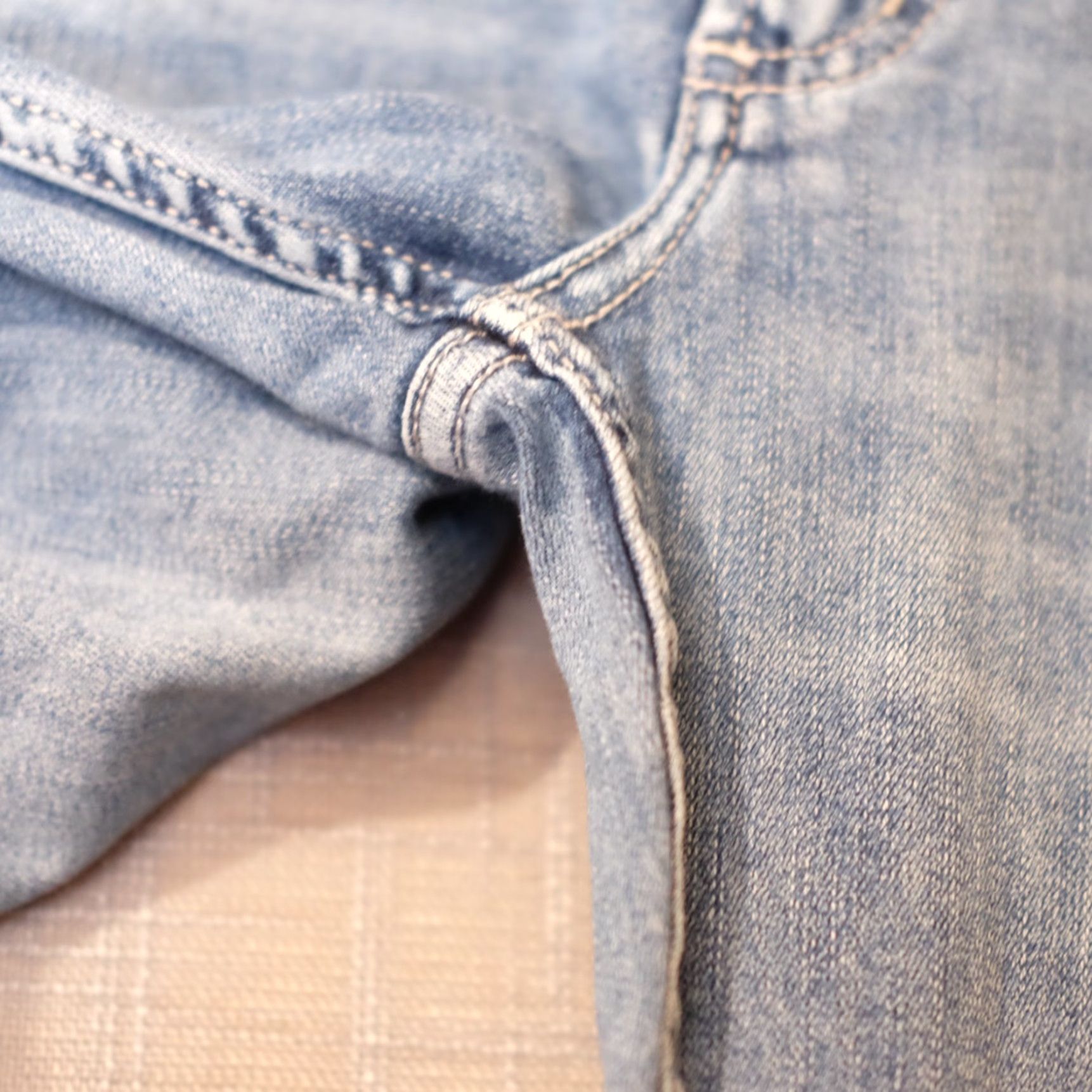 Vintage SILVER Denim Boyfriend Jeans Skinny Distressed Womens W30 x L27 #A18-4 Jeans Size 30" / US 8 / IT 44 - 4 Thumbnail