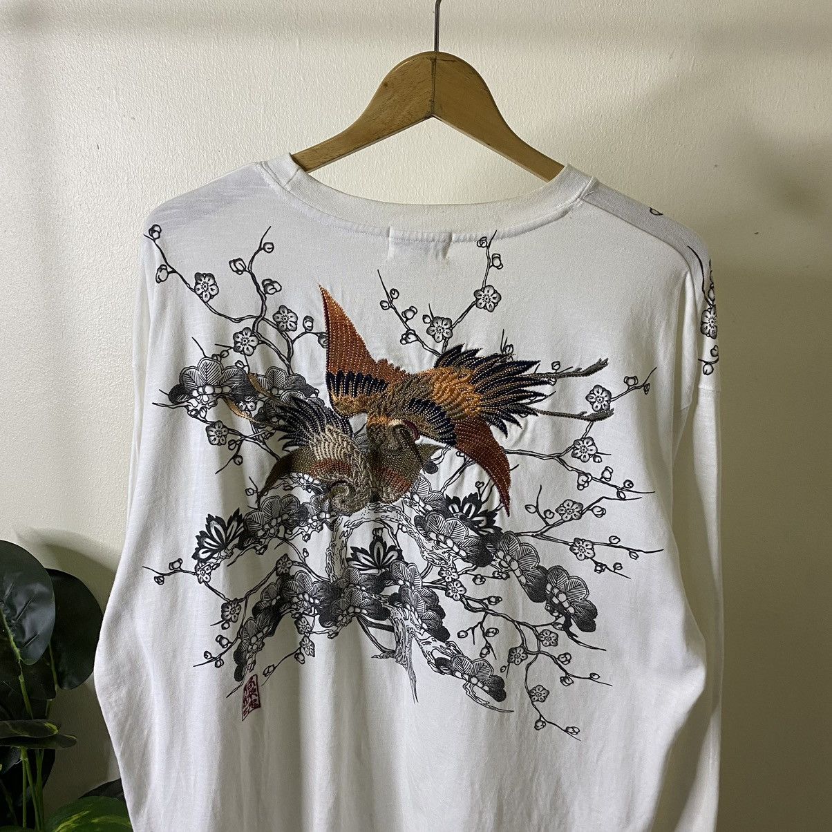 Japanese Brand Karakuri Tamashii Embroidery Detailing LS Tee Size US XXL / EU 58 / 5 - 2 Thumbnail
