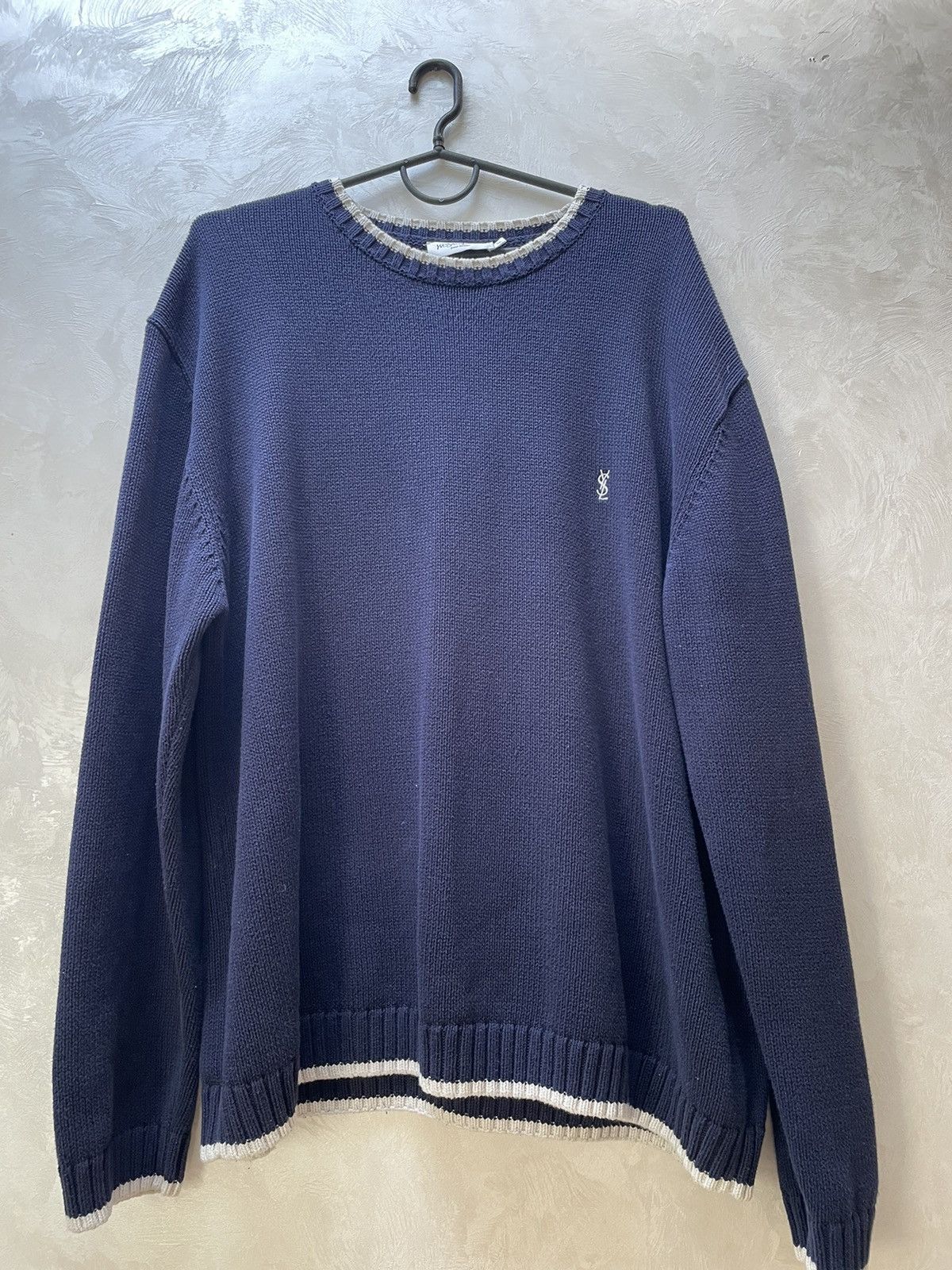 Vintage × Yves Saint Laurent Yves saint Laurent YSL vintage knit sweater Size US XXL / EU 58 / 5 - 1 Thumbnail