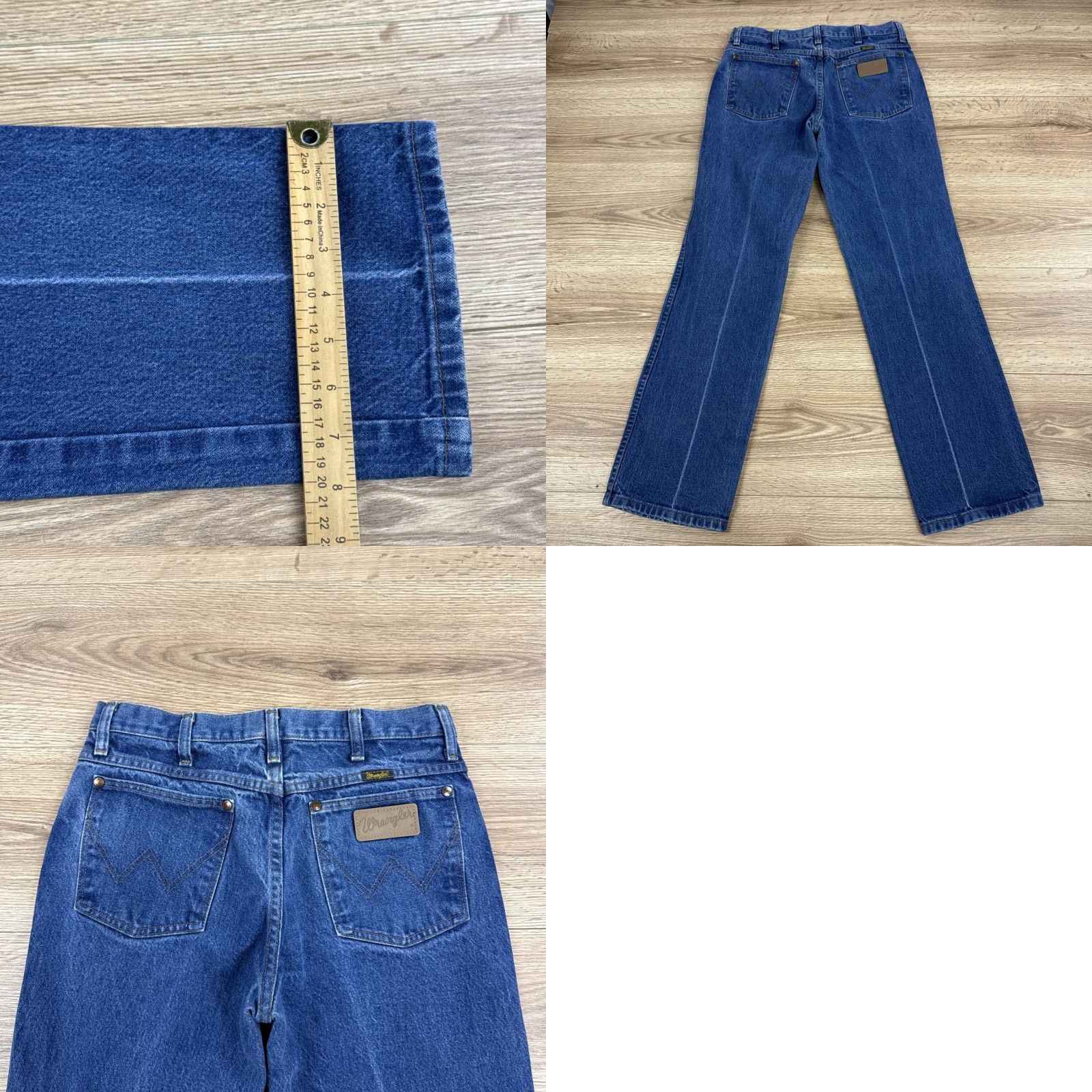 Wrangler Wrangler Blue Dark Wash Cowboy Cut Western Slim Jeans 936PWD Mens 31 x 30 Size US 31 - 8 Thumbnail