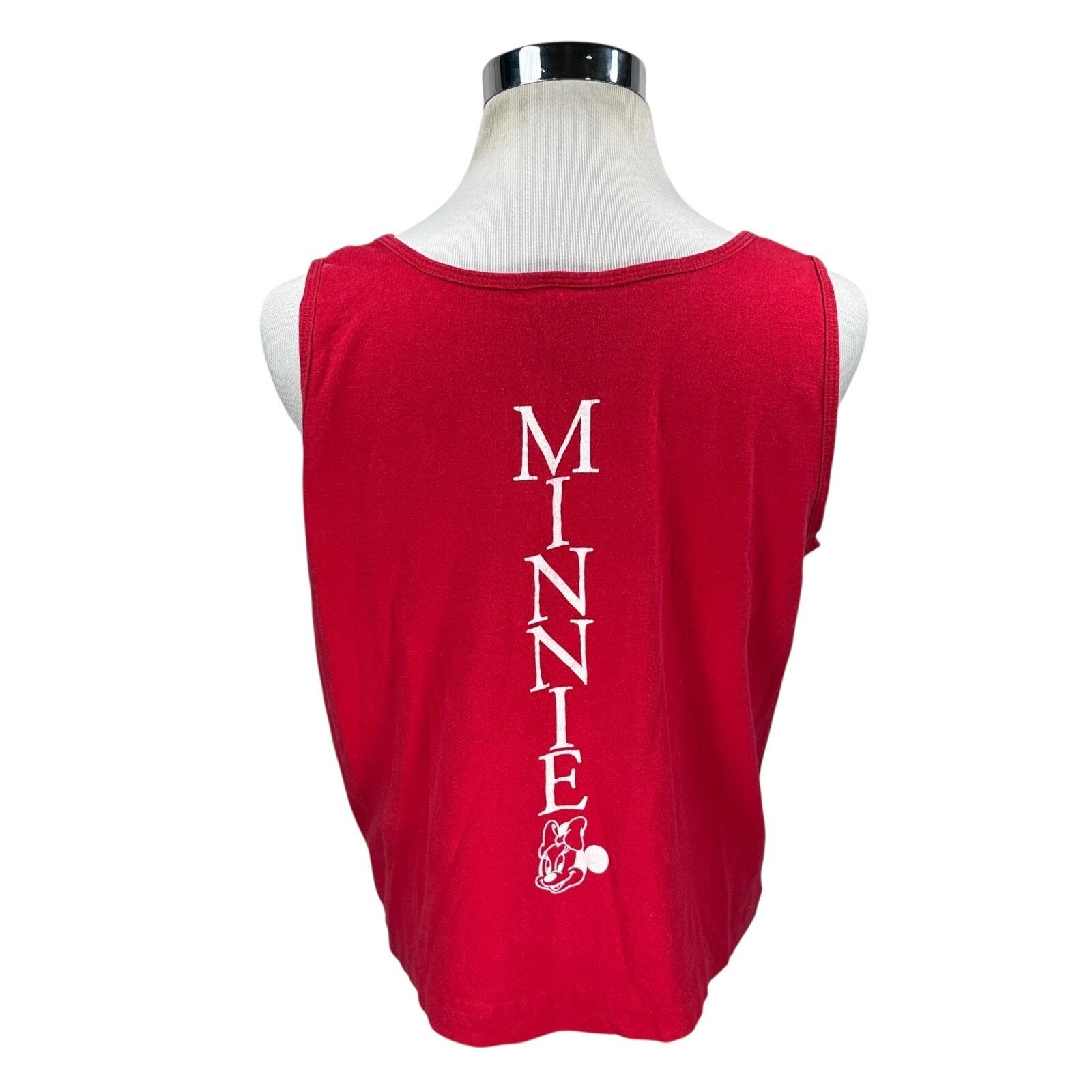 Disney Vintage Disney Minnie Mouse Tank Top Men’s XL Red Scoop Neck Size US XL / EU 56 / 4 - 4 Thumbnail