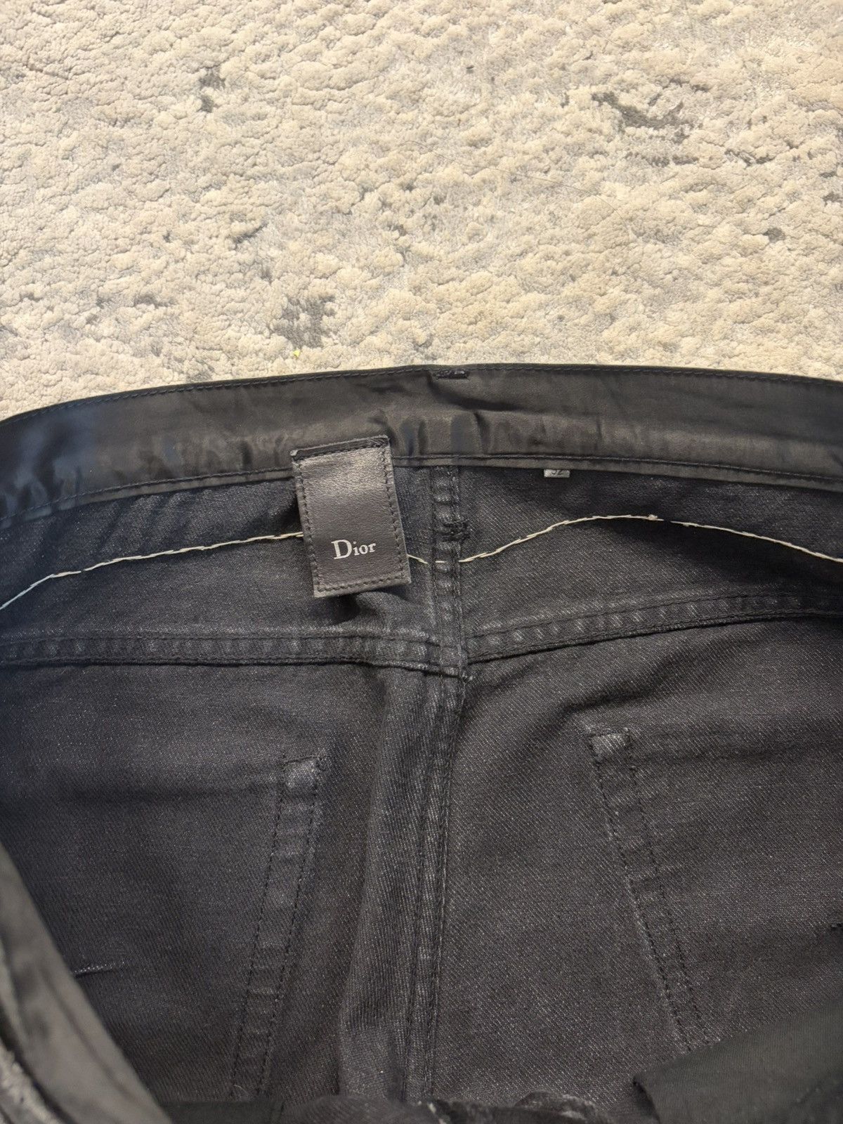 Dior FW06 Satin Cummerbund Denim Size US 32 / EU 48 - 3 Thumbnail