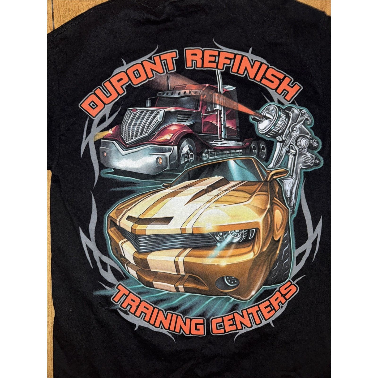 DuPont × NASCAR × Vintage DuPont Mustang Graphic T-Shirt Black S Trucker Tee Car Tee Size US S / EU 44-46 / 1 - 2 Thumbnail