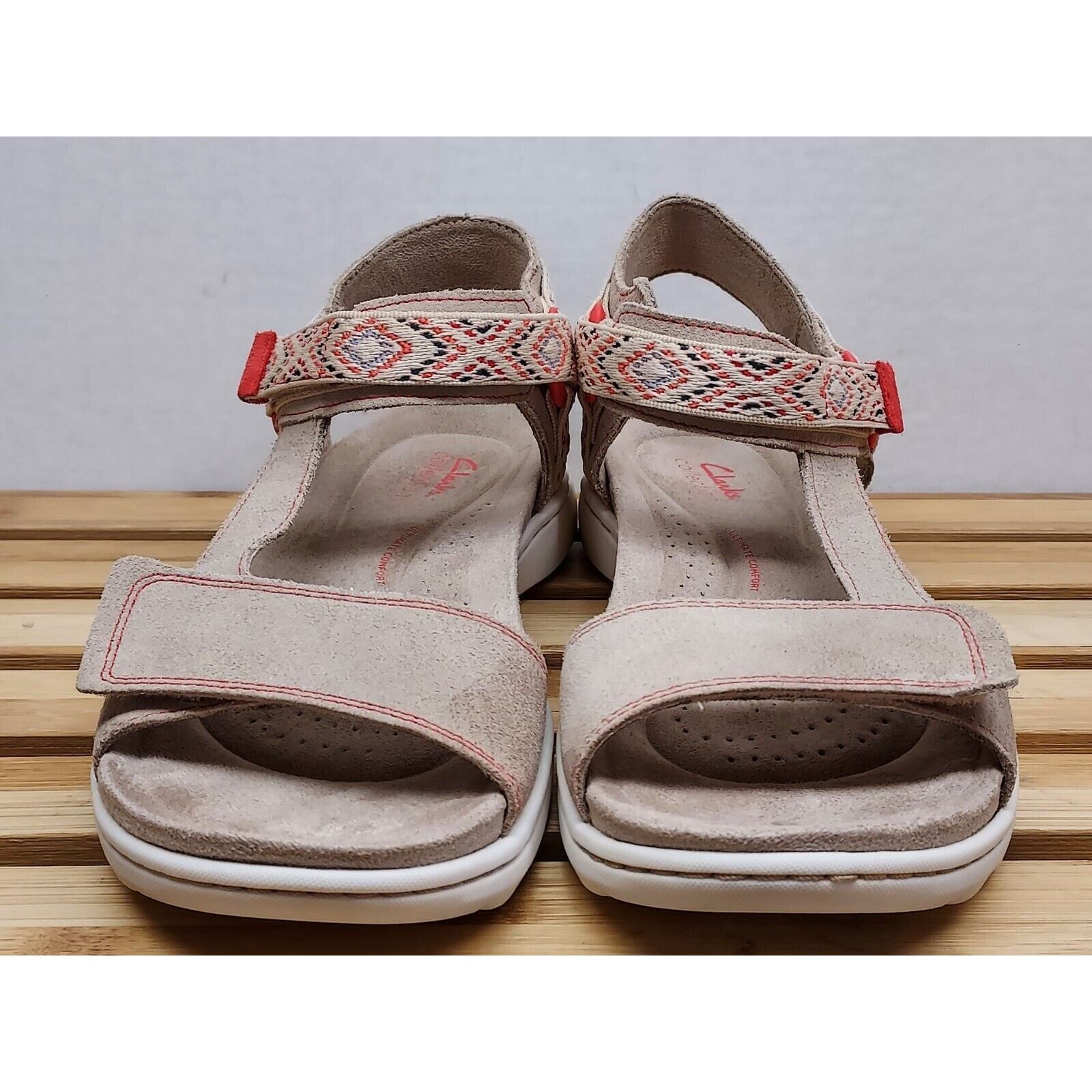 Clarks Clarks Womens | Sand | Suede Amanda Step Sandals Size 9 Size US 9 / IT 39 - 5 Thumbnail