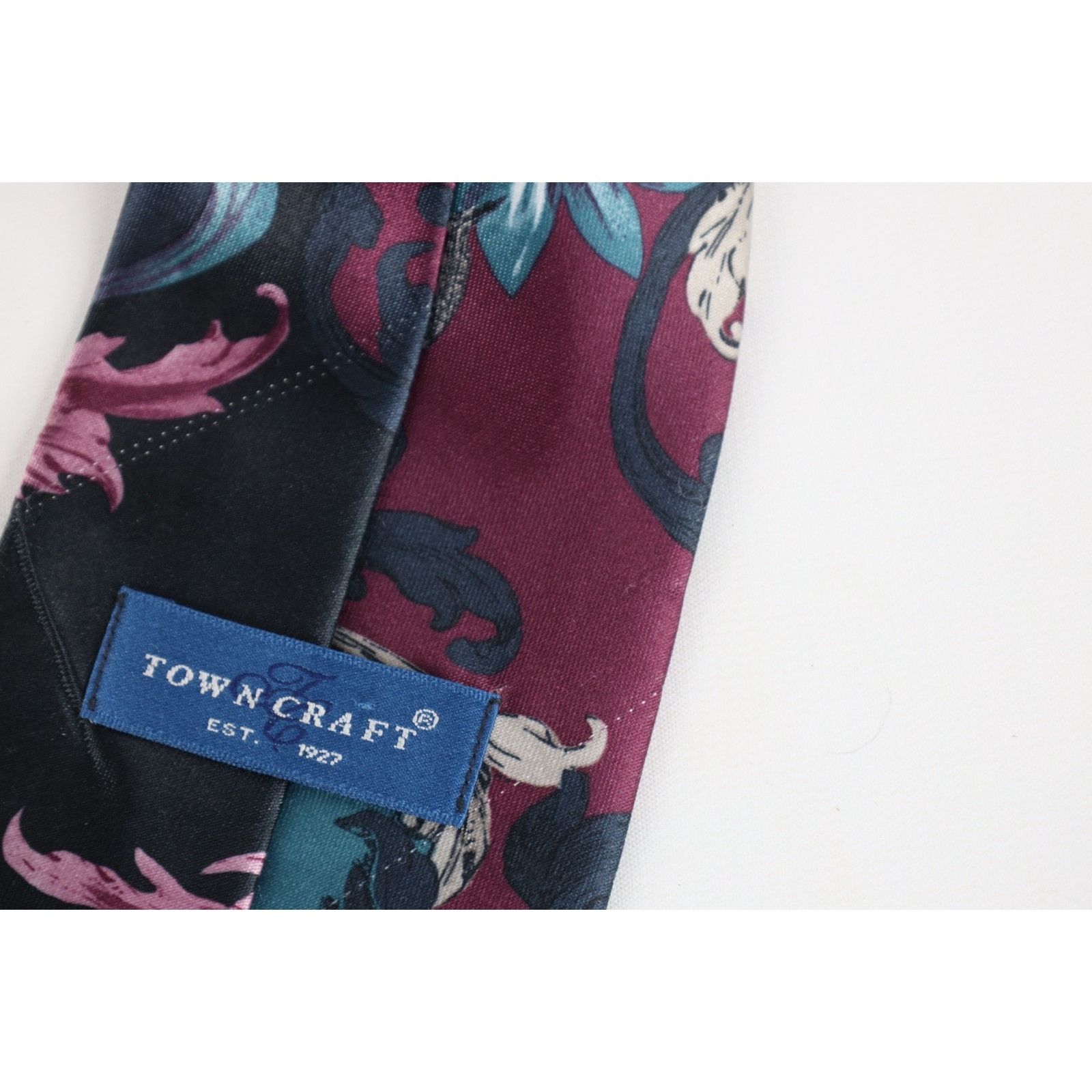 Vintage Vintage 90s Streetwear Flower Floral Paisley Neck Tie Size ONE SIZE - 4 Thumbnail