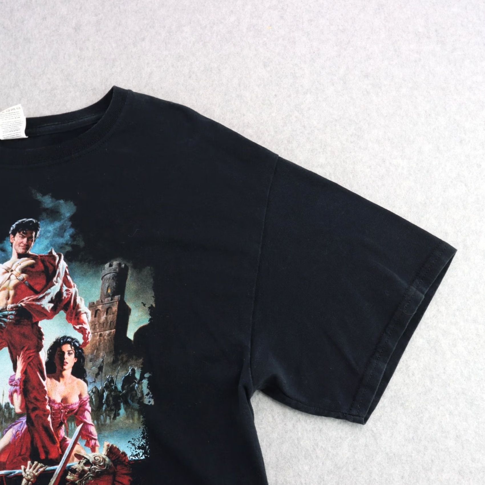 Fruit Of The Loom Army Of Darkness Ash Tshirt Adult Medium Black Crew Neck Size US M / EU 48-50 / 2 - 7 Thumbnail