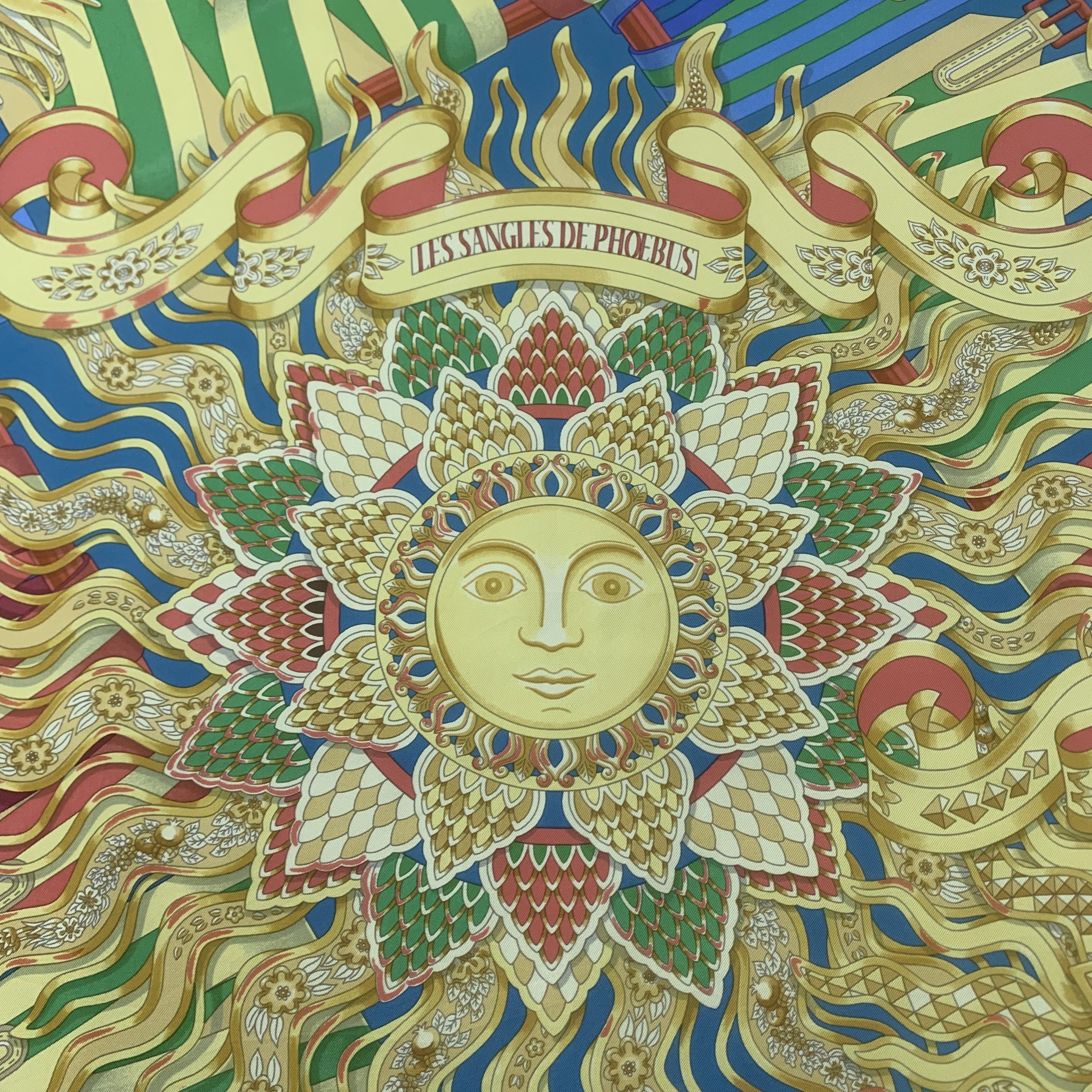 Hermes Hermes Scarf Les Sangles de Phoebus by J. Metz 90cm A4971 Size ONE SIZE - 8 Thumbnail