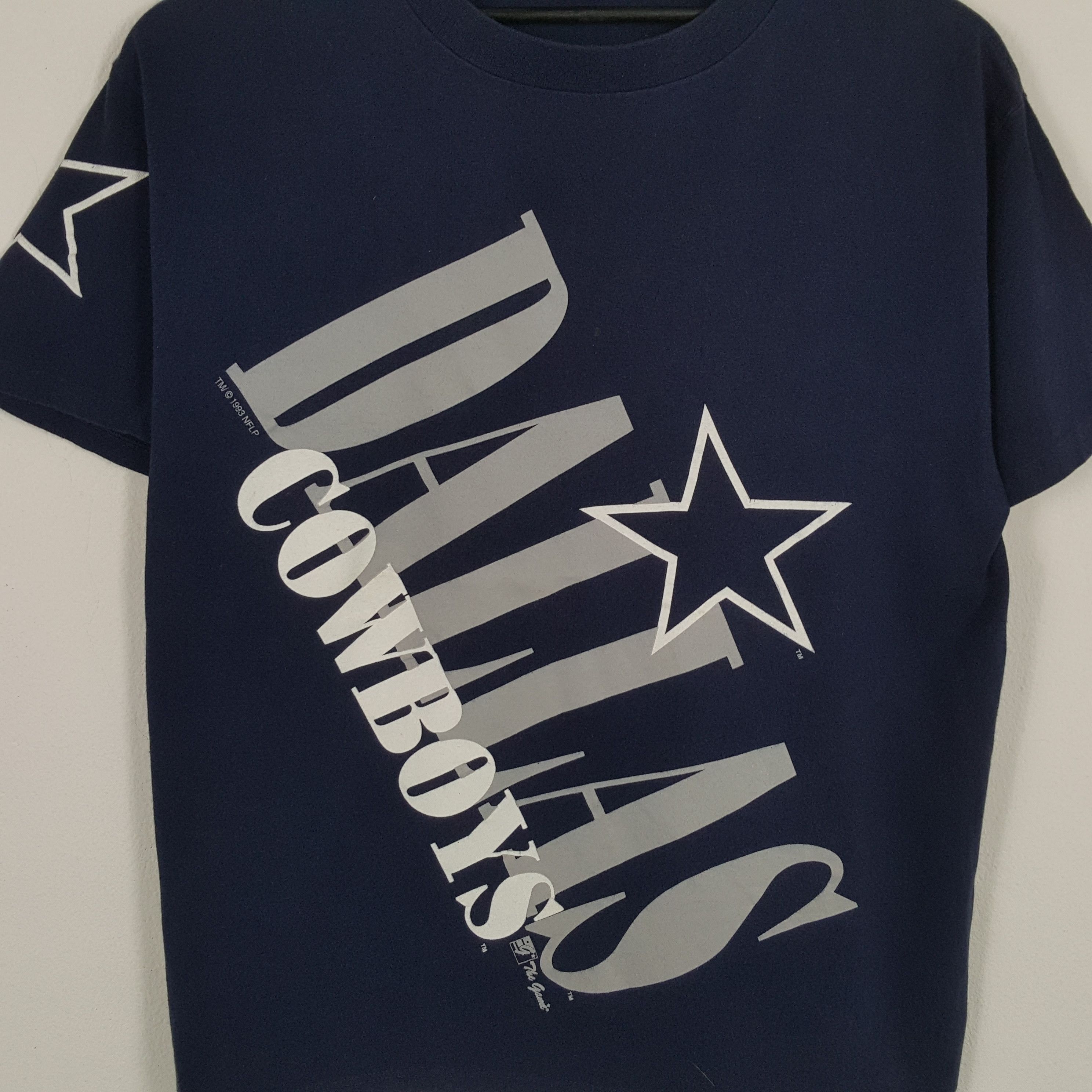 NFL × Vintage NFL DALLAS COWBOYS American Football Team Vintage Tshirt Size US XL / EU 56 / 4 - 2 Thumbnail