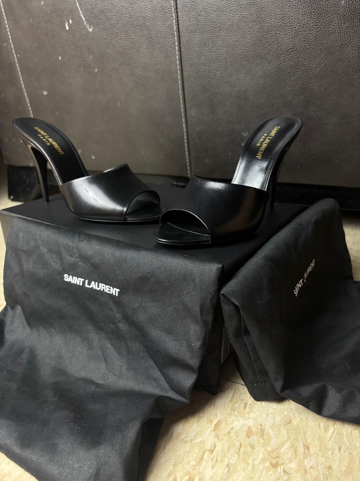 Saint Laurent Paris Saint Laurent LA 16 95 peep-toe mules Size US 7 / IT 37 - 1 Thumbnail