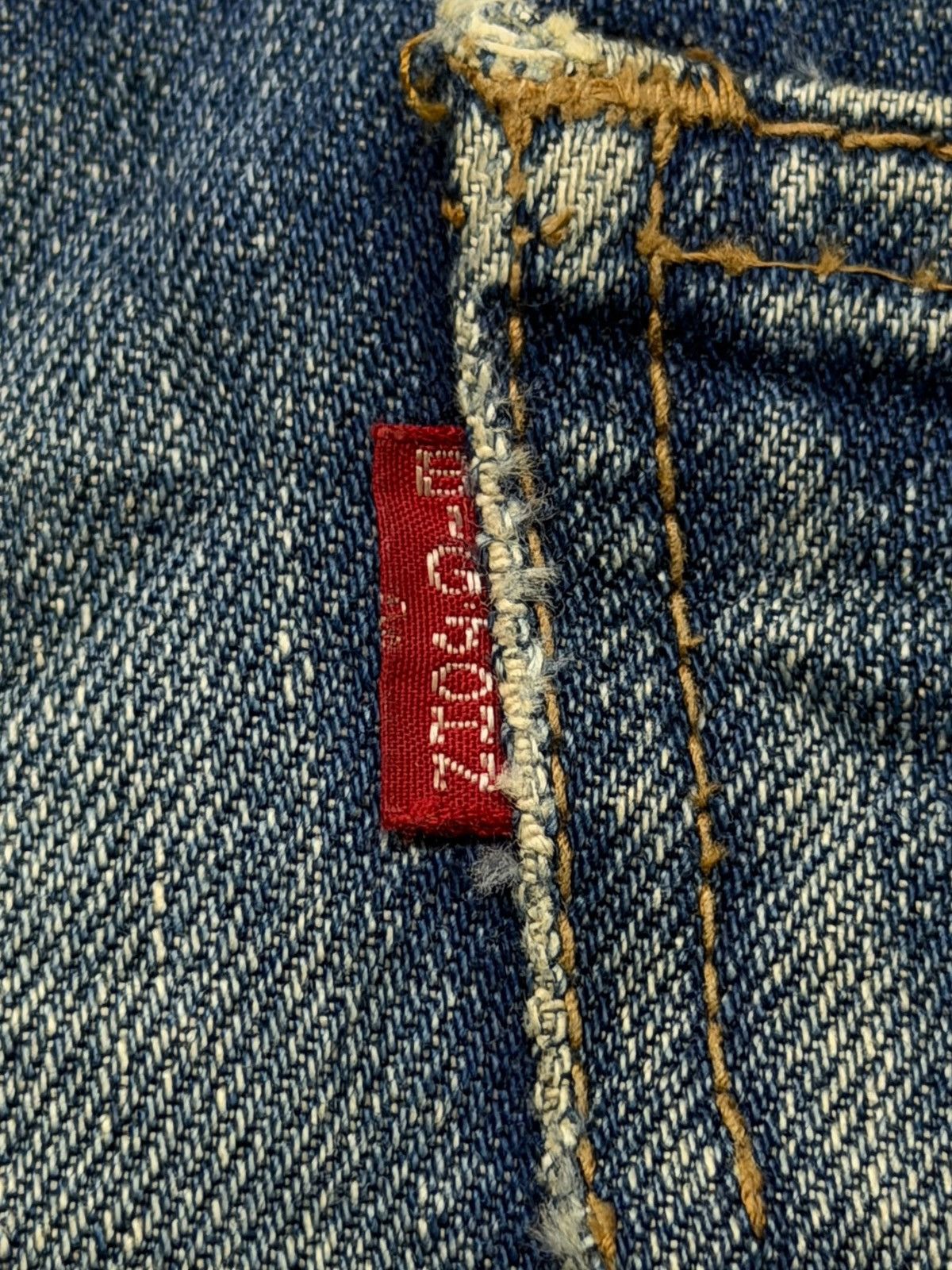 Big John Vintage 80s BIG JOHN BIG-WASHING Japan | Relaxed Straight 29 Size US 29 - 14 Thumbnail
