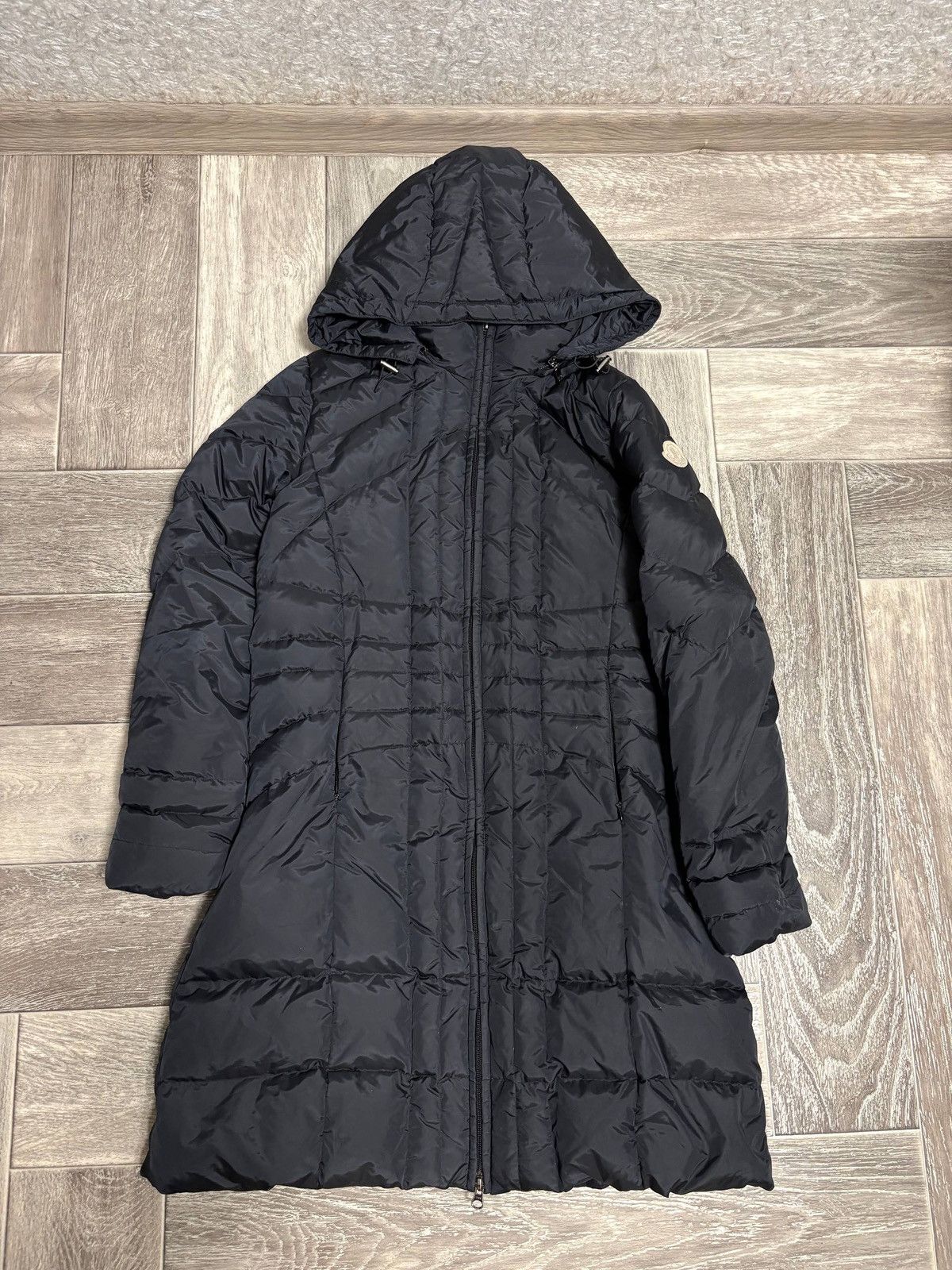 Moncler Moncler Long Black Puffer Coat | Kids 14/164, Fits Women's M Size S / US 4 / IT 40 - 16 Thumbnail