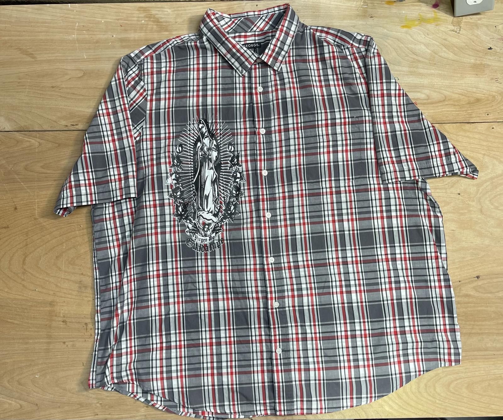 Affliction GEORGE VIRGIN MARRY STYLE FLANNEL Size 52R - 1 Thumbnail