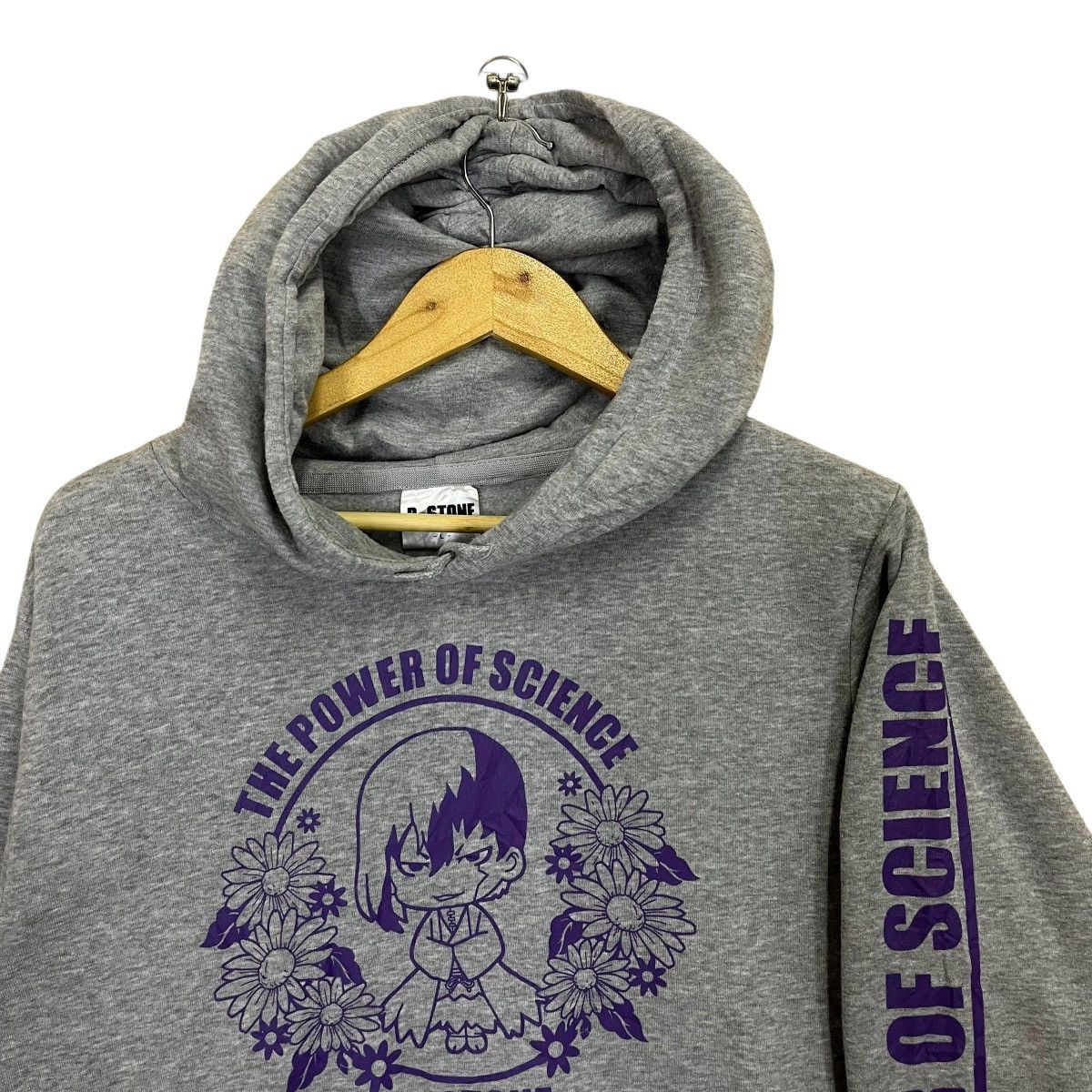 Anime Dr Stone The Power Of Science Big Logo Pullover Hoodie Size US M / EU 48-50 / 2 - 4 Thumbnail