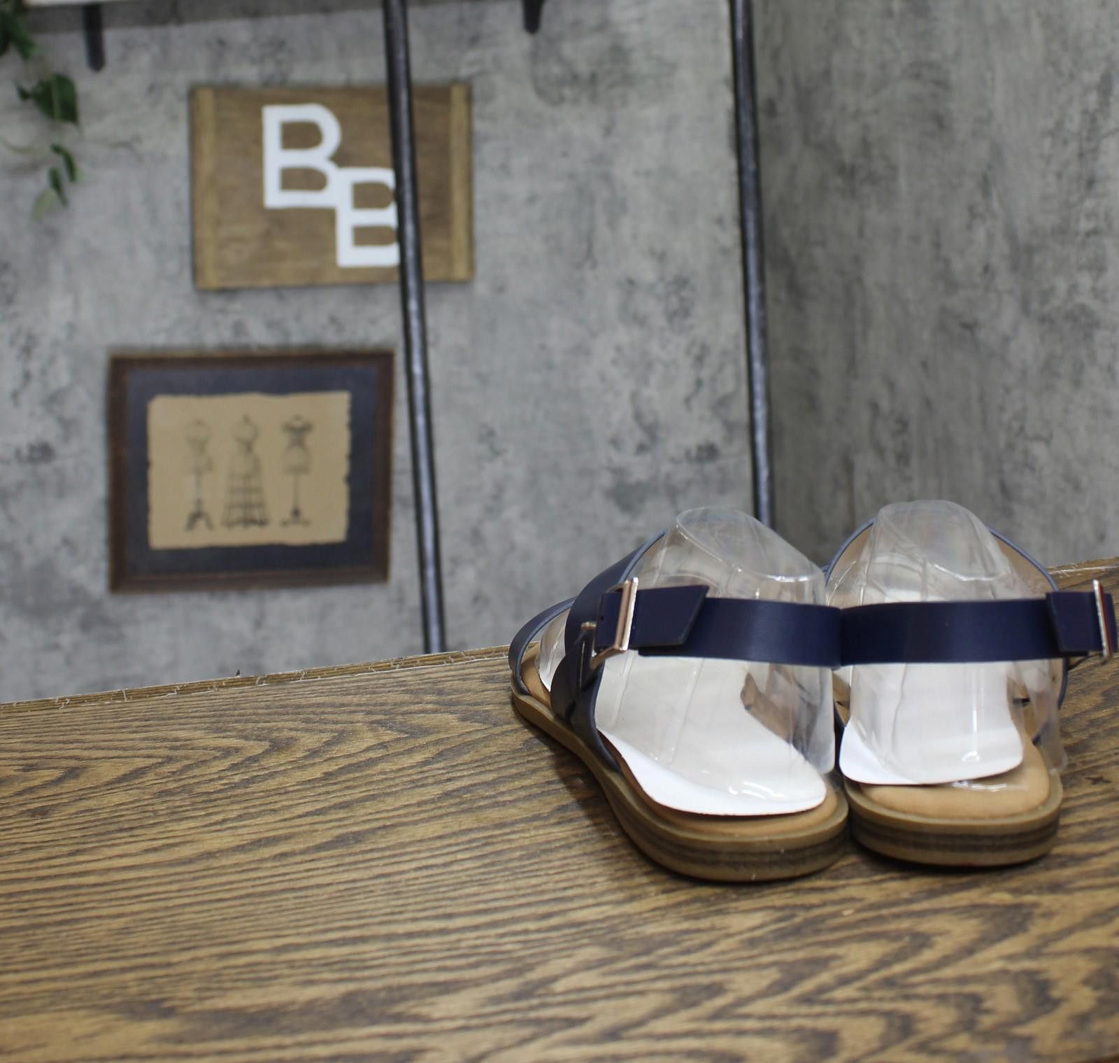 Other Nwt Journee Collection Strap Sandals Lavine Navy Blue 9m Size US 9 / IT 39 - 4 Thumbnail