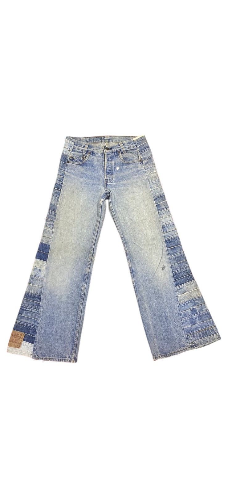 Levi's × Vintage Vintage 80s Levis Reconstruction Remake Flare Denim Wide Size US 28 / EU 44 - 1 Thumbnail