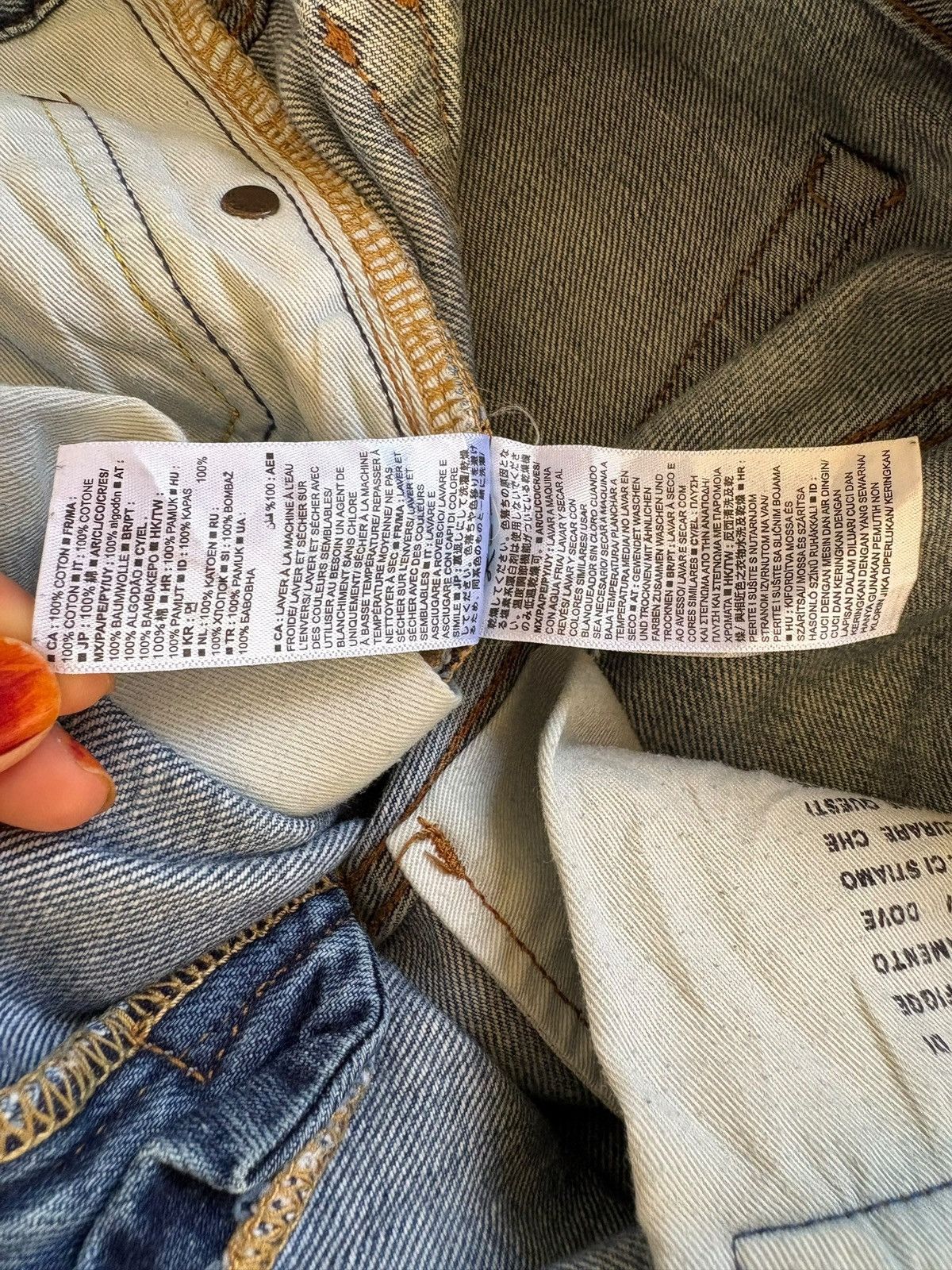 Gap SALES🔥Vintage GAP Mud Wash Distressed Bootcut Flare Jeans Size US 34 / EU 50 - 11 Thumbnail