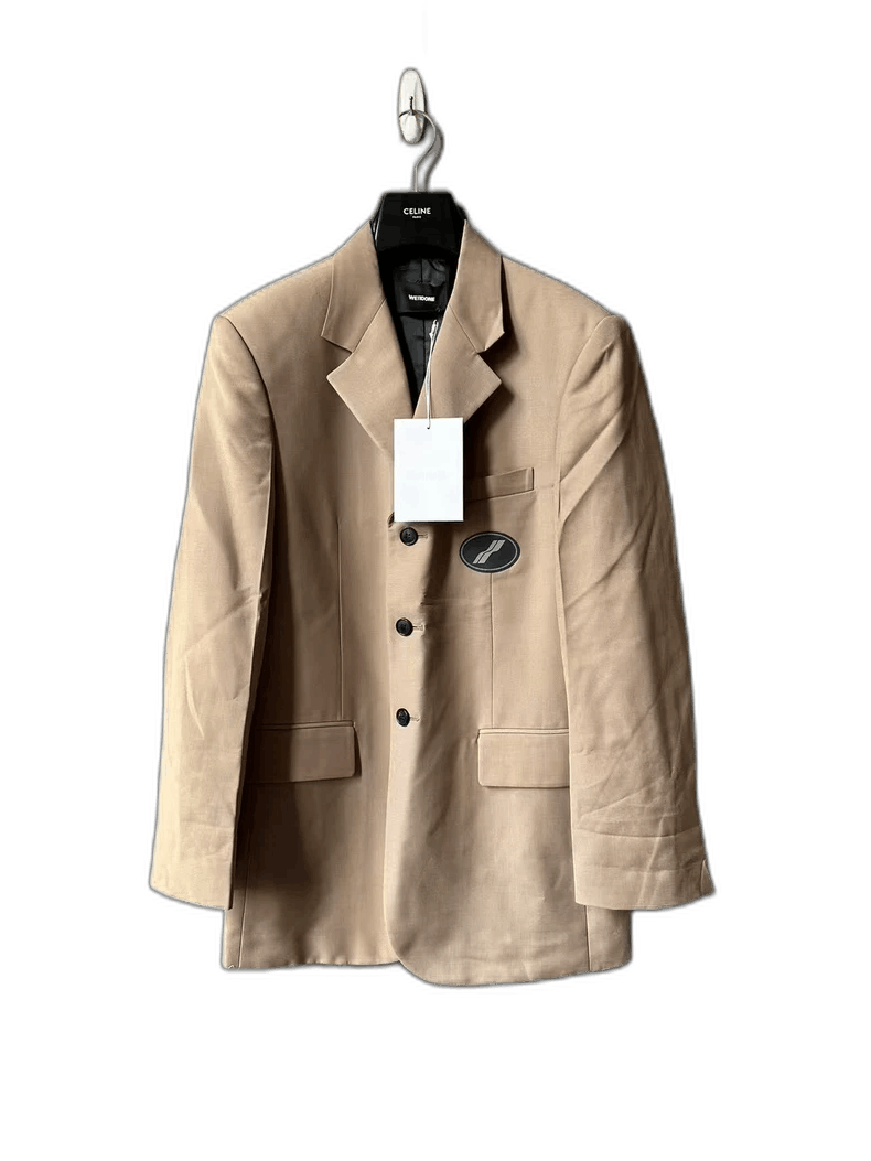 Anonymous Club we11done Beige Suit with Patch-yf Size US M / EU 48-50 / 2 - 1 Thumbnail