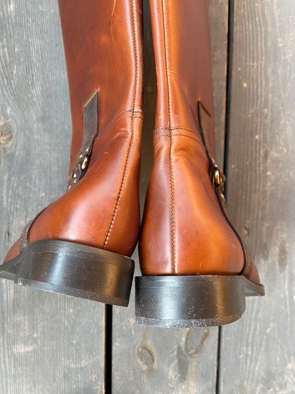 Cole Haan Brown leather boots in an equestrian/horse riding style Size US 7.5 / IT 37.5 - 11 Thumbnail