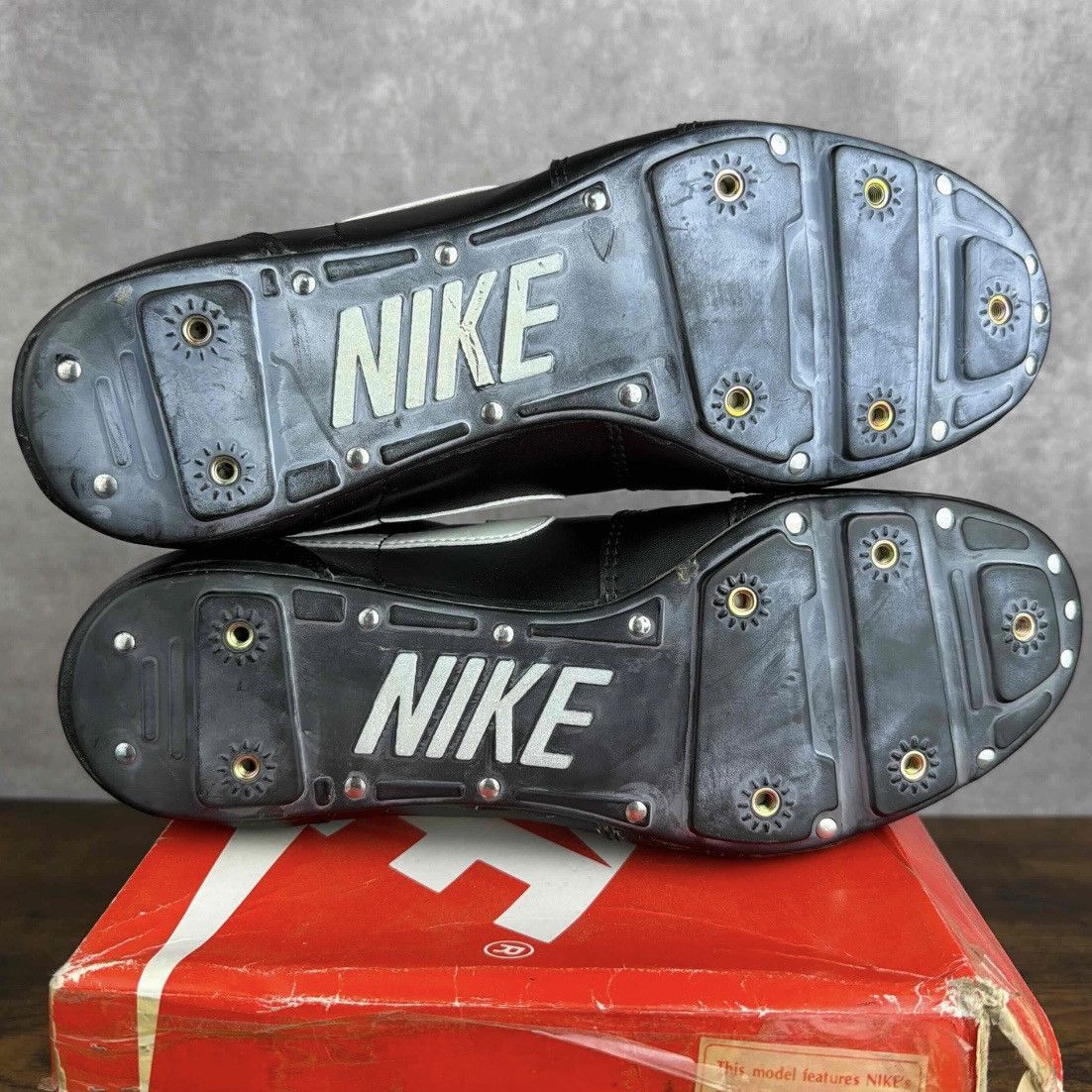 Nike NEW Vintage Nike Strike Force Football Cleats Black 1980s OG Size US 9.5 / EU 42-43 - 9 Thumbnail