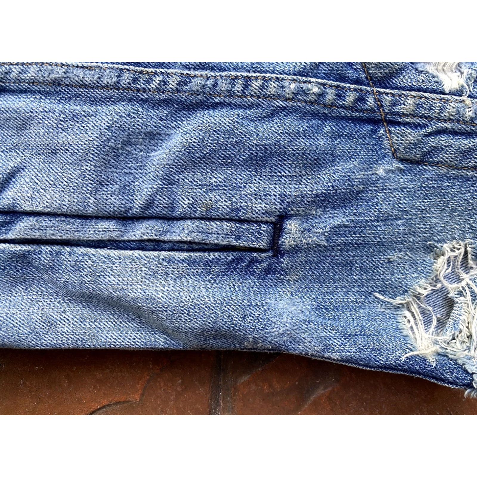 Rag & Bone Rag & Bone Denim Jean Vest Womens Small Blue Distressed Size 28" / US 6 / IT 42 - 5 Thumbnail