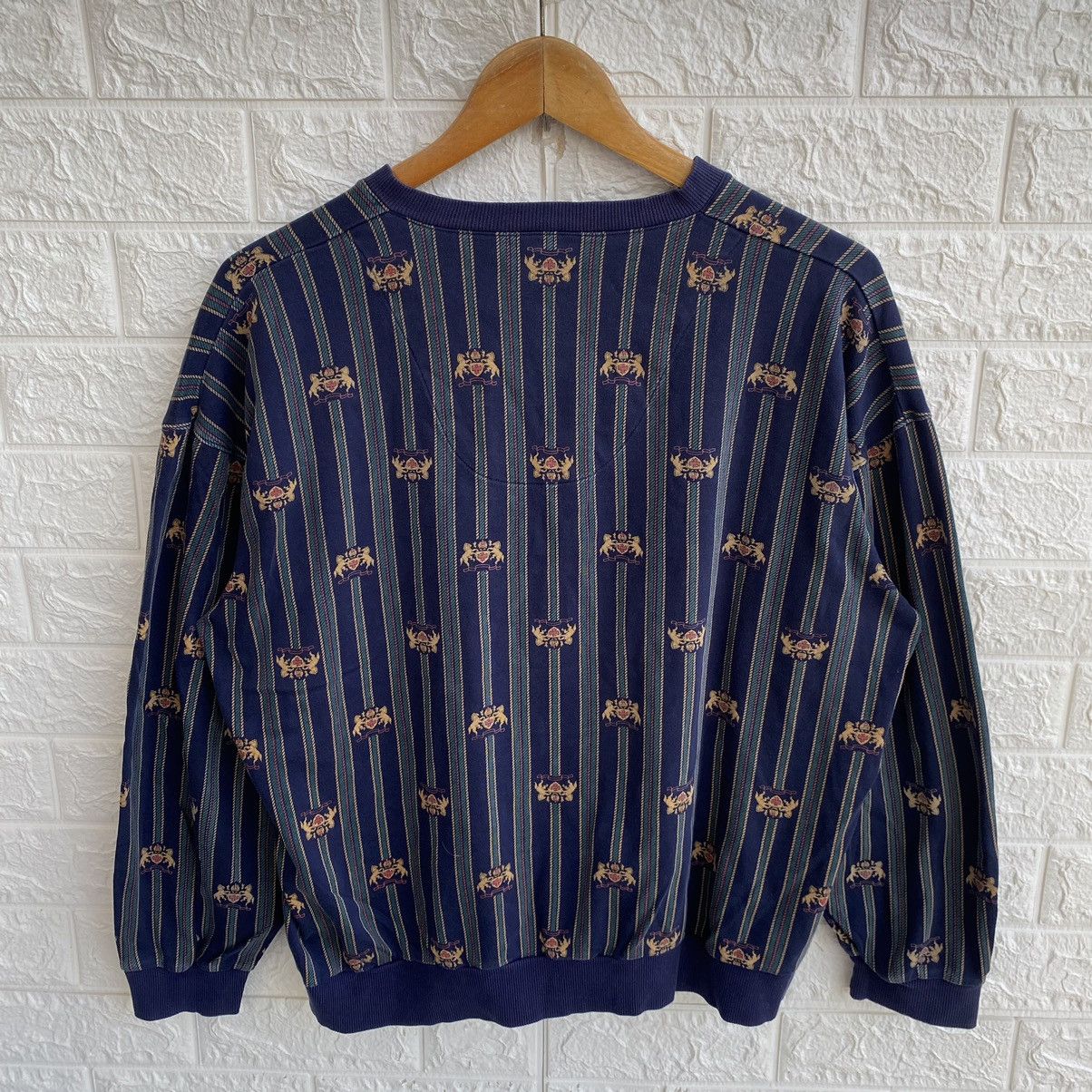 Burberry × Designer Vintage Burberry London Button Sweatshirt Sweater Size L / US 10 / IT 46 - 4 Thumbnail