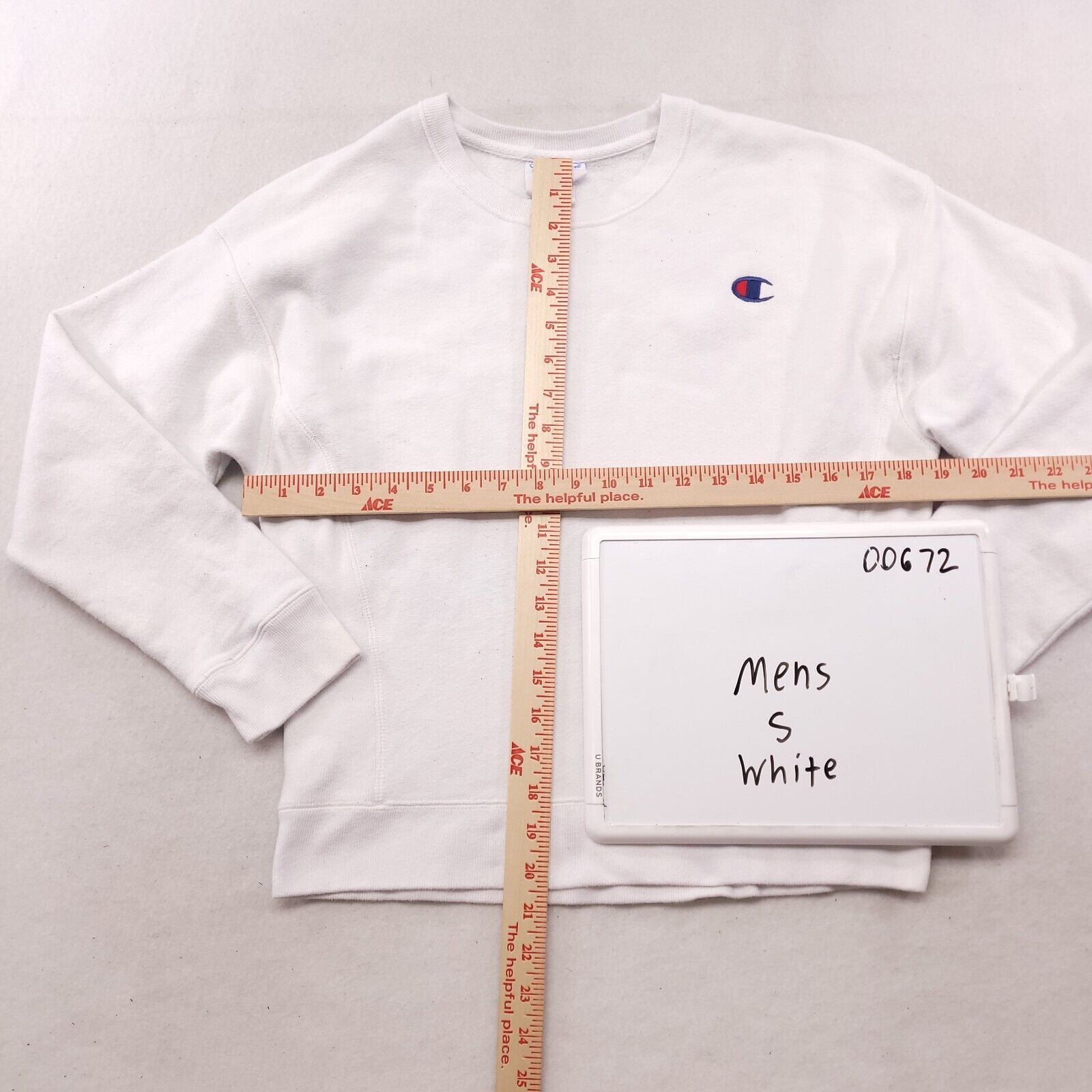 Champion Champion Casual Pullover Sweatshirt Mens Size Small S White Size US S / EU 44-46 / 1 - 7 Thumbnail