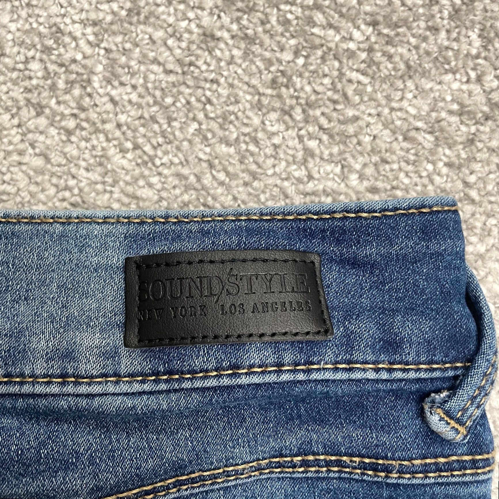 Vintage Soundstyle Jessie Jeans Womens 6 Blue High Rise Skinny Stretch 28x28 City USA Classic Size 28" / US 6 / IT 42 - 5 Thumbnail