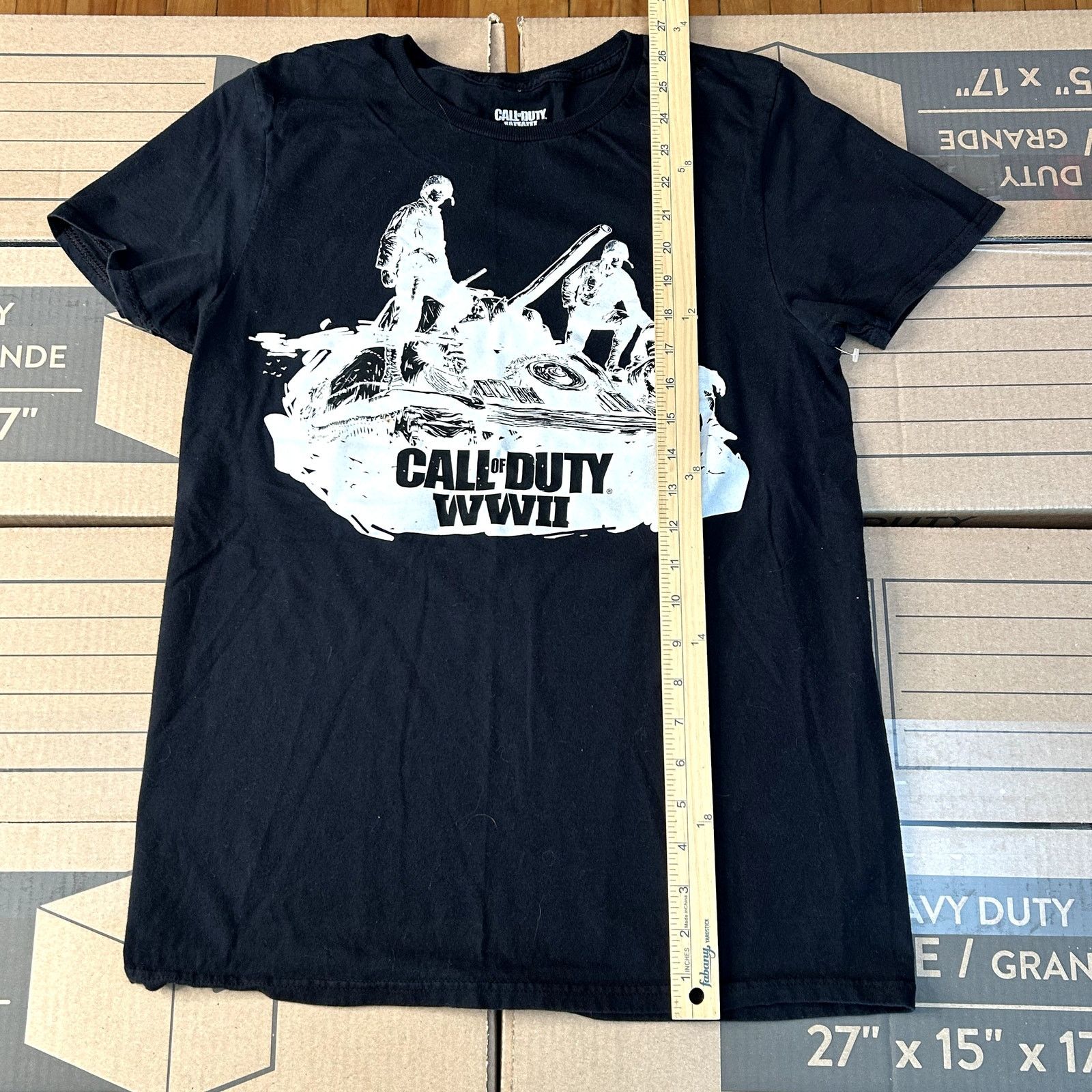 Vintage Modern COD WW2 Black T-Shirt Medium Size US M / EU 48-50 / 2 - 6 Thumbnail