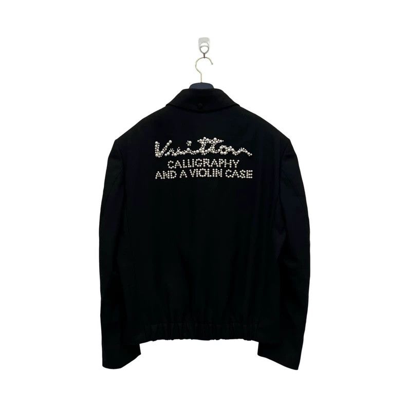 Louis Vuitton Louis Vuitton Pearl Slogan Wool Jacket Size US L / EU 52-54 / 3 - 4 Thumbnail