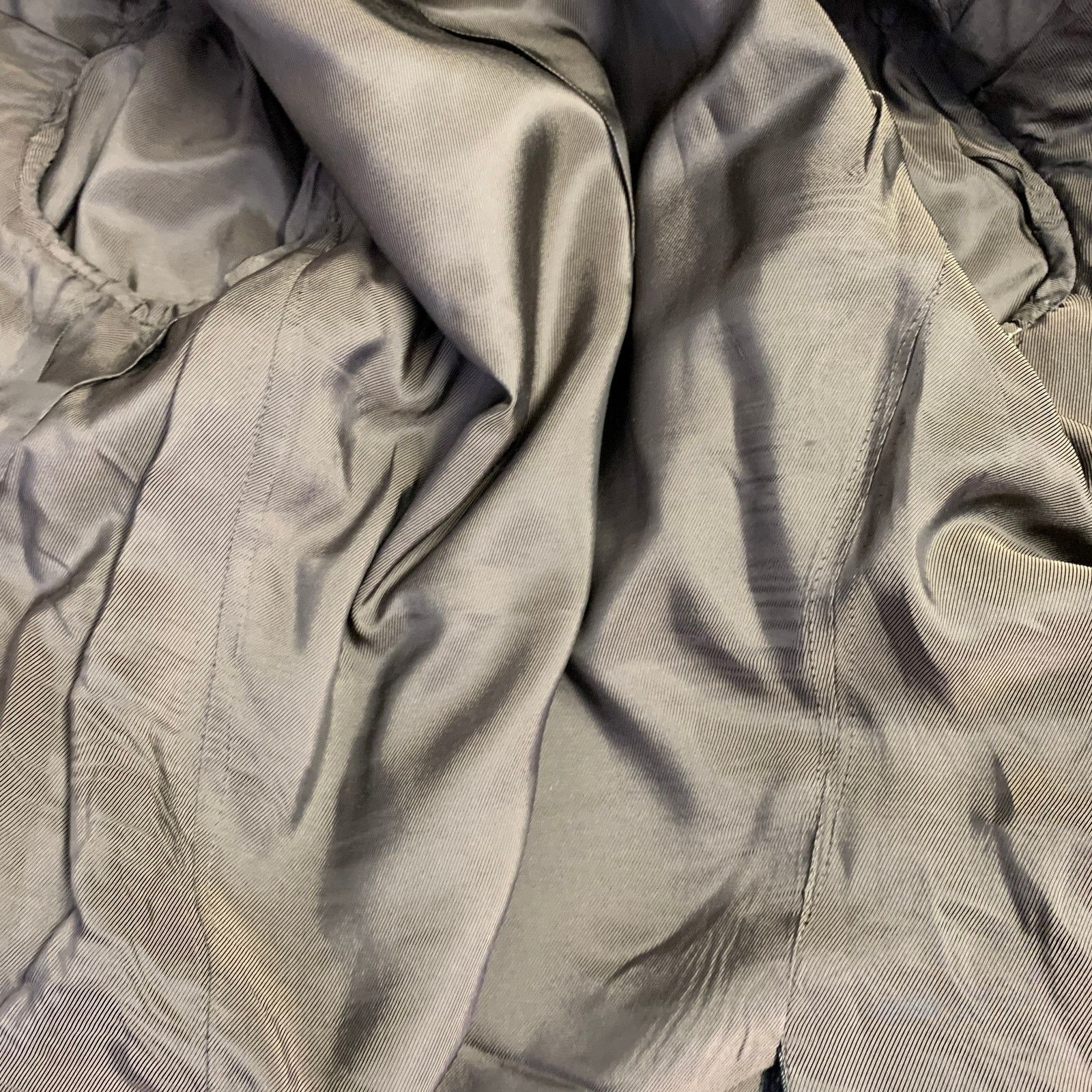 Corneliani Grey Charcoal Herringbone Cotton Silk Peak Lapel Suit Size 38R - 9 Thumbnail