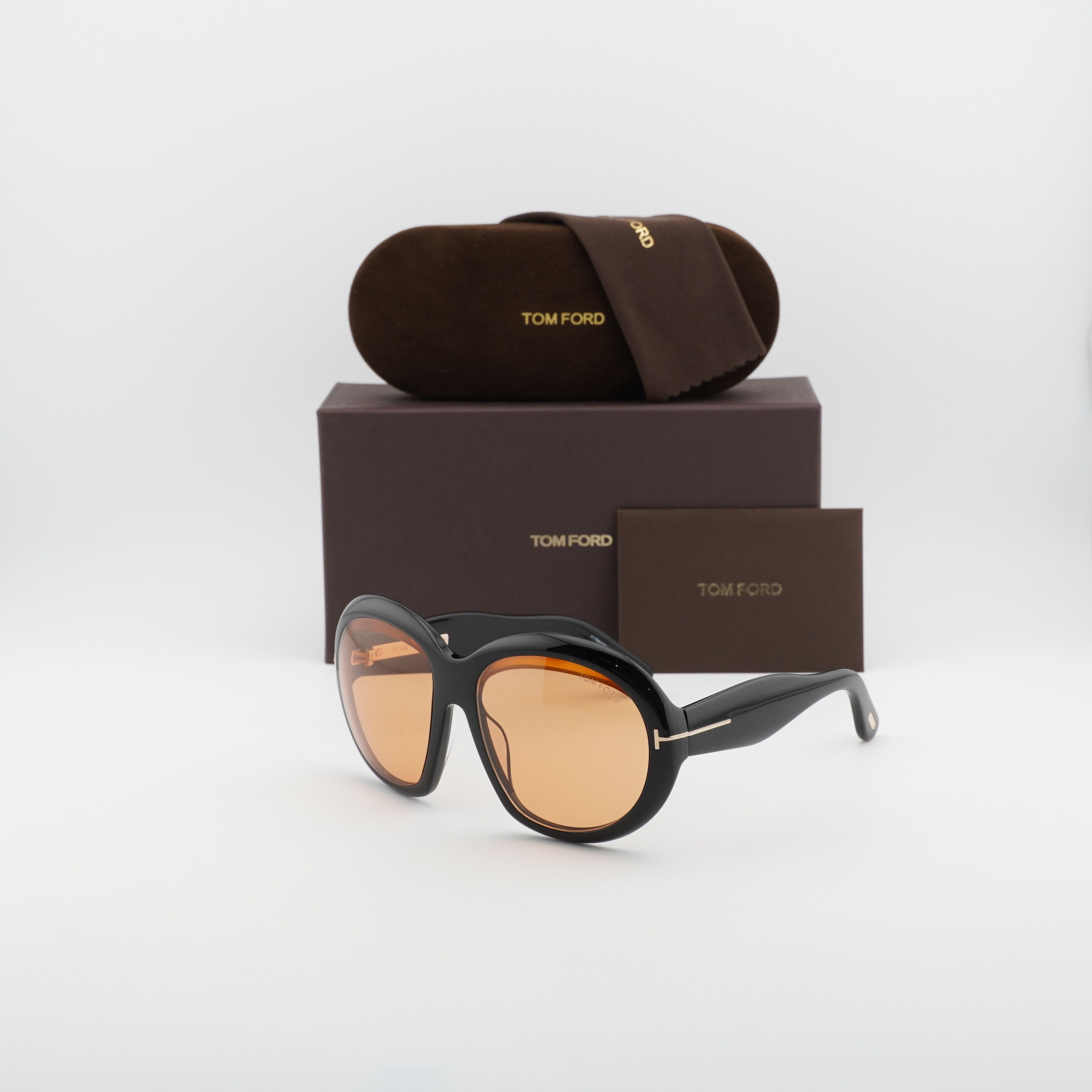 Tom Ford Tom Ford Angellica FT1193 01E Sunglasses - Black Frame Size ONE SIZE - 8 Thumbnail