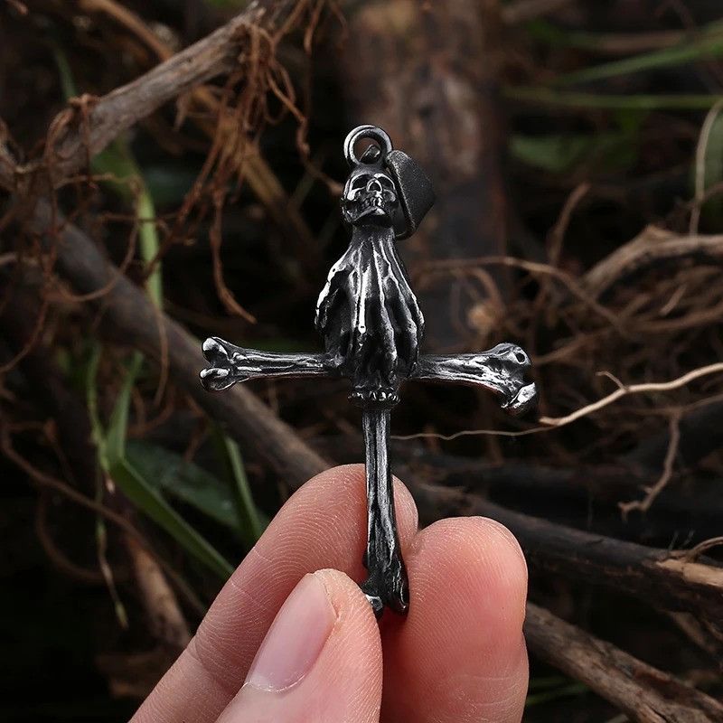 Japanese Brand × Jewelry Cross style Skull Head Pendant Necklace 2025 Size ONE SIZE - 5 Thumbnail