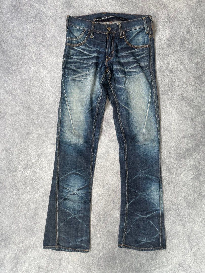 Japanese Brand × Vintage Blue Way Nippon Faded Wash Denim Pants Size US 32 / EU 48 - 1 Thumbnail