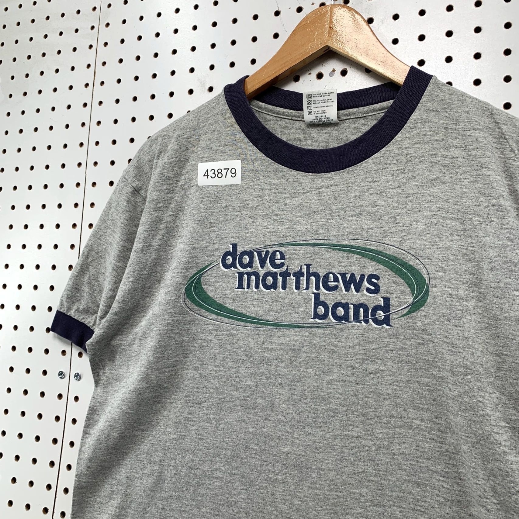 Anvil VINTAGE Dave Matthews Band Shirt Large Adult L Gray 90s Music Band Graphic Print Crew Neck USA Men's T‑Shirt Size US L / EU 52-54 / 3 - 3 Thumbnail