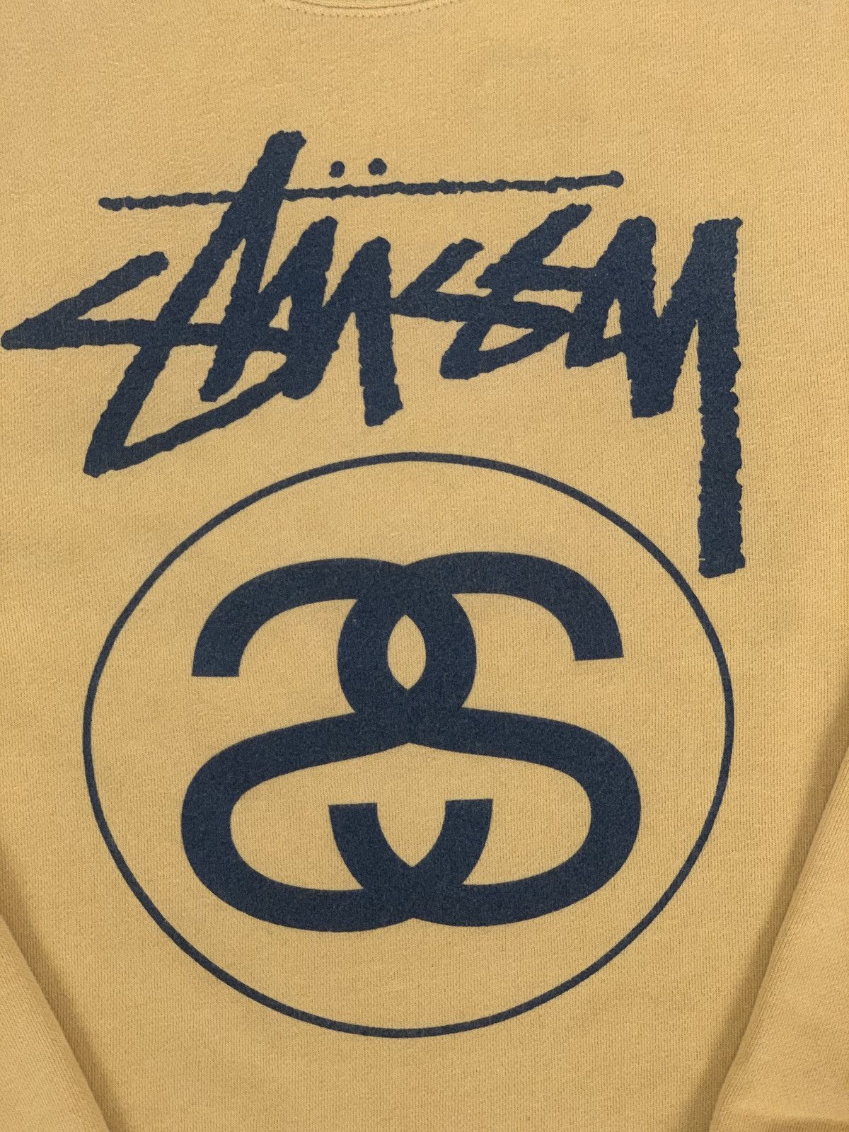Stussy Sweatshirt Stussy ‘Stock Link’ Yellow - Size S Size US S / EU 44-46 / 1 - 2 Thumbnail