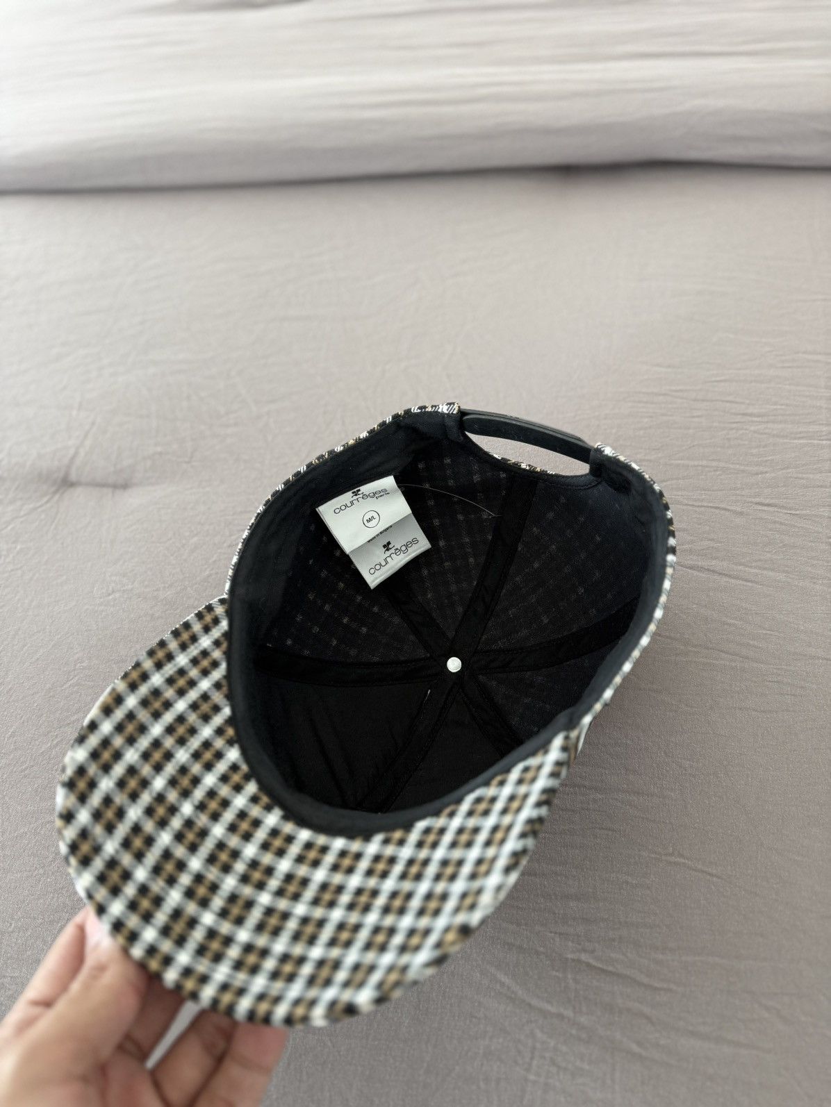 Courreges Courrèges Multicolor Mini Check Cap Size ONE SIZE - 5 Thumbnail
