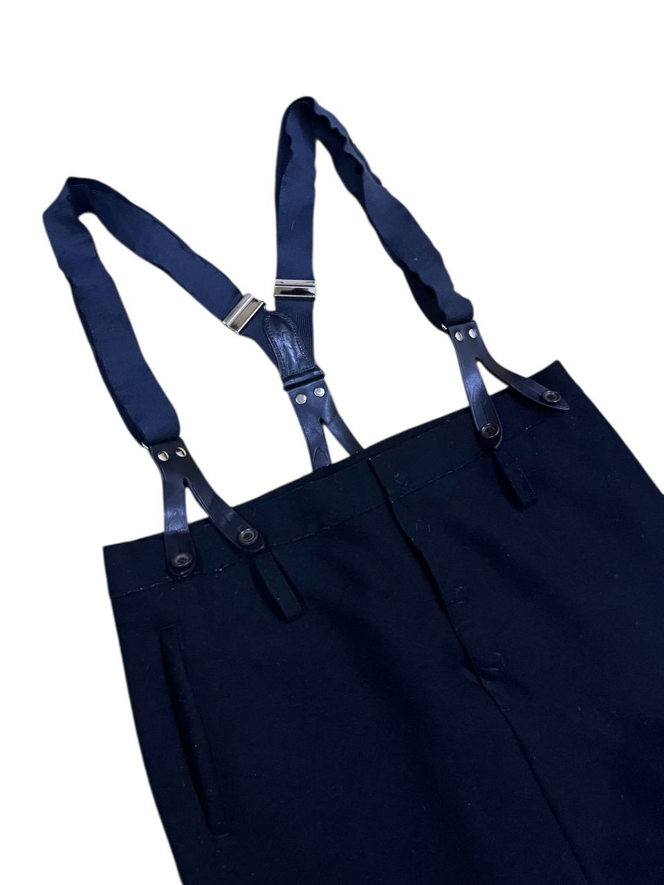 Yohji Yamamoto YOHJI YAMAMOTO WOOL SUSPENDER SKIRT Size 32" / US 10 / IT 46 - 5 Thumbnail