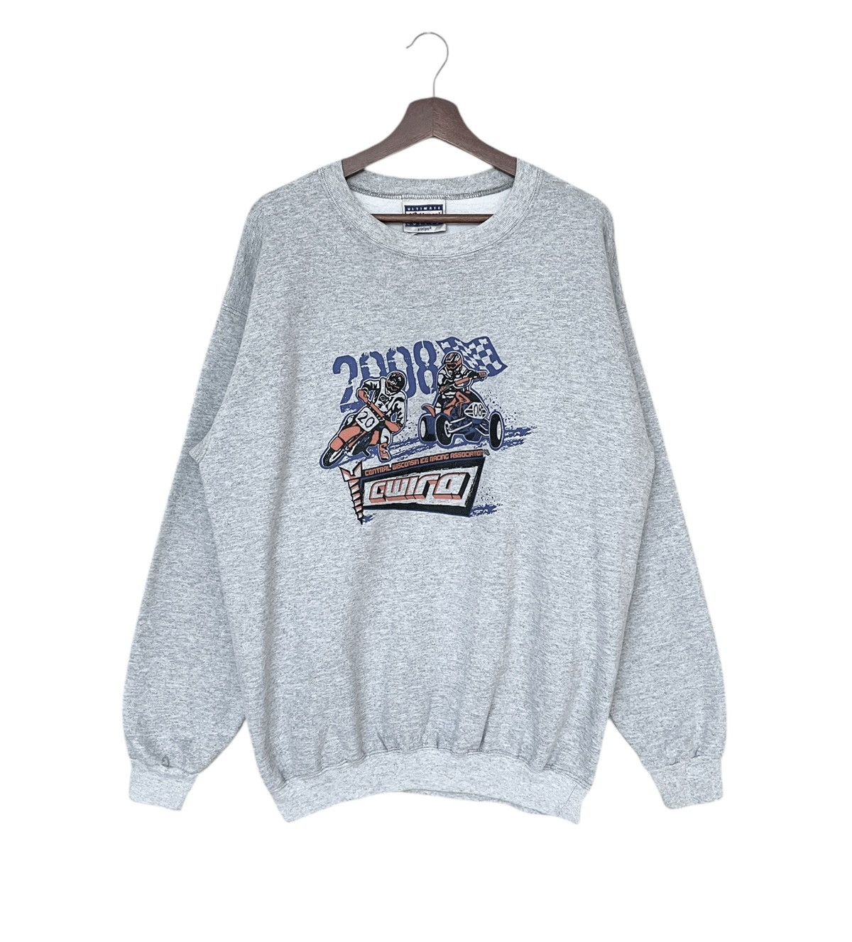 Hanes × Vintage Vintage Brand Hanes Motor Cross Sweatshirt 2000s Size US M / EU 48-50 / 2 - 1 Thumbnail