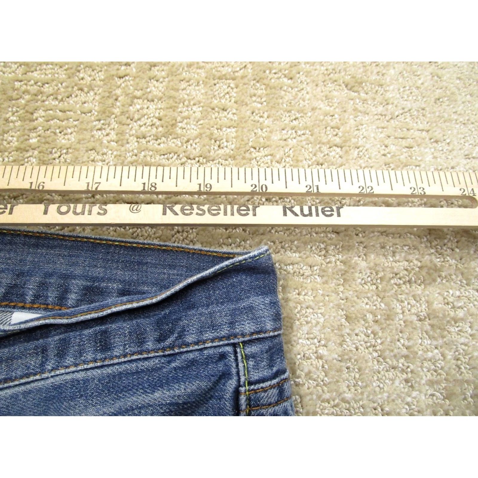 Lucky Brand Lucky Brand Jeans Men 40x32 Blue Button Fly 221 Original Fit Straight Pants Light Wash Size US 40 / EU 56 - 5 Thumbnail