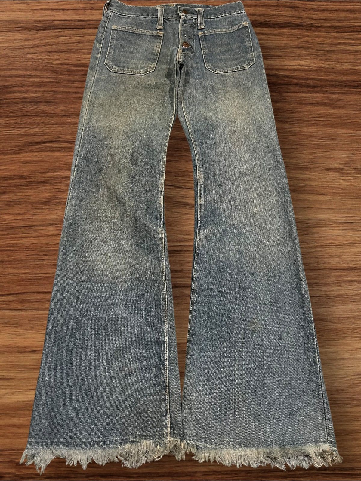 South2 West8 × Vintage Vintage 90s X-West Canton Bell Bottom Button Fly Flare Jeans Size 26" / US 2 / IT 38 - 1 Thumbnail