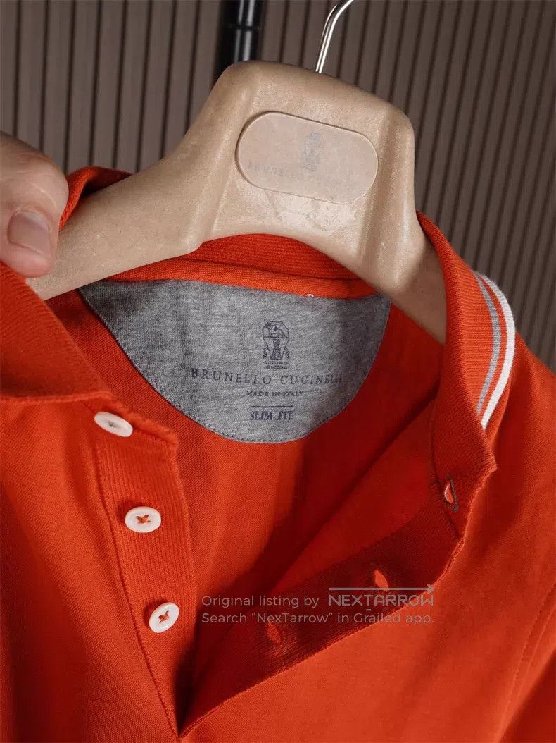 Brunello Cucinelli Brunello Cucinelli Men's short-sleeved polo for spring and Size US XS / EU 42 / 0 - 4 Thumbnail