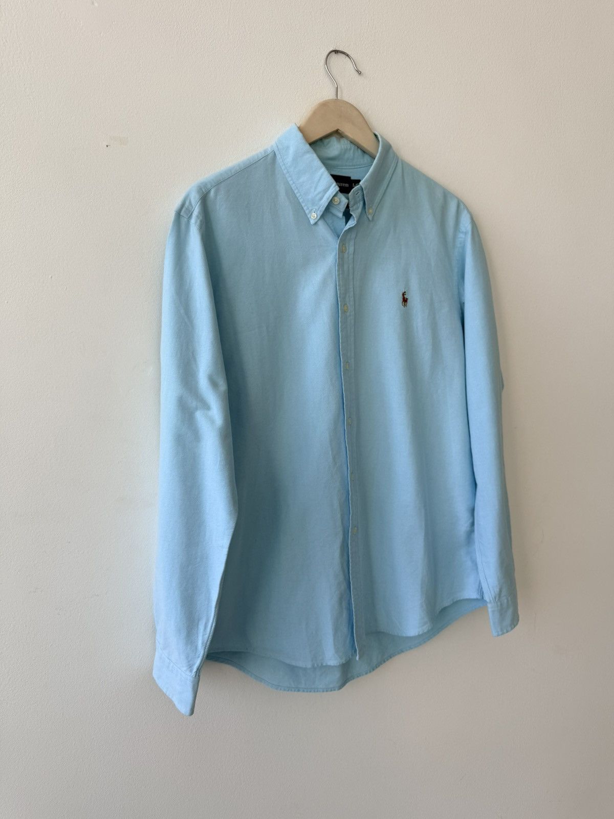 Polo Ralph Lauren Polo Ralph Lauren Light Blue Oxford Cotton Shirt Size L Size US L / EU 52-54 / 3 - 3 Thumbnail