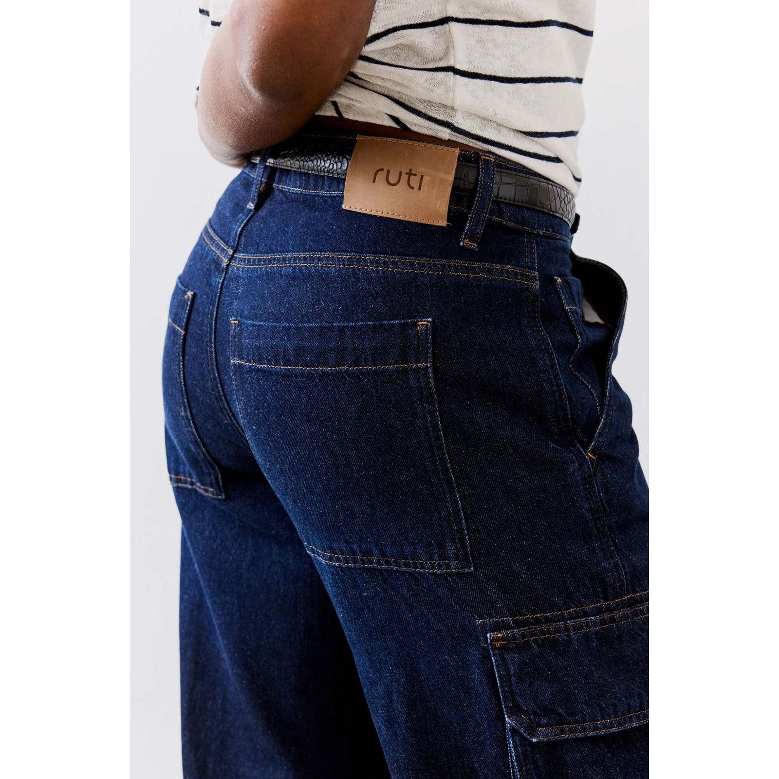 Other Ruti Off Duty Dark Denim Cargo Jeans - Size 4 - NWT Size 27" / US 4 / IT 40 - 8 Thumbnail