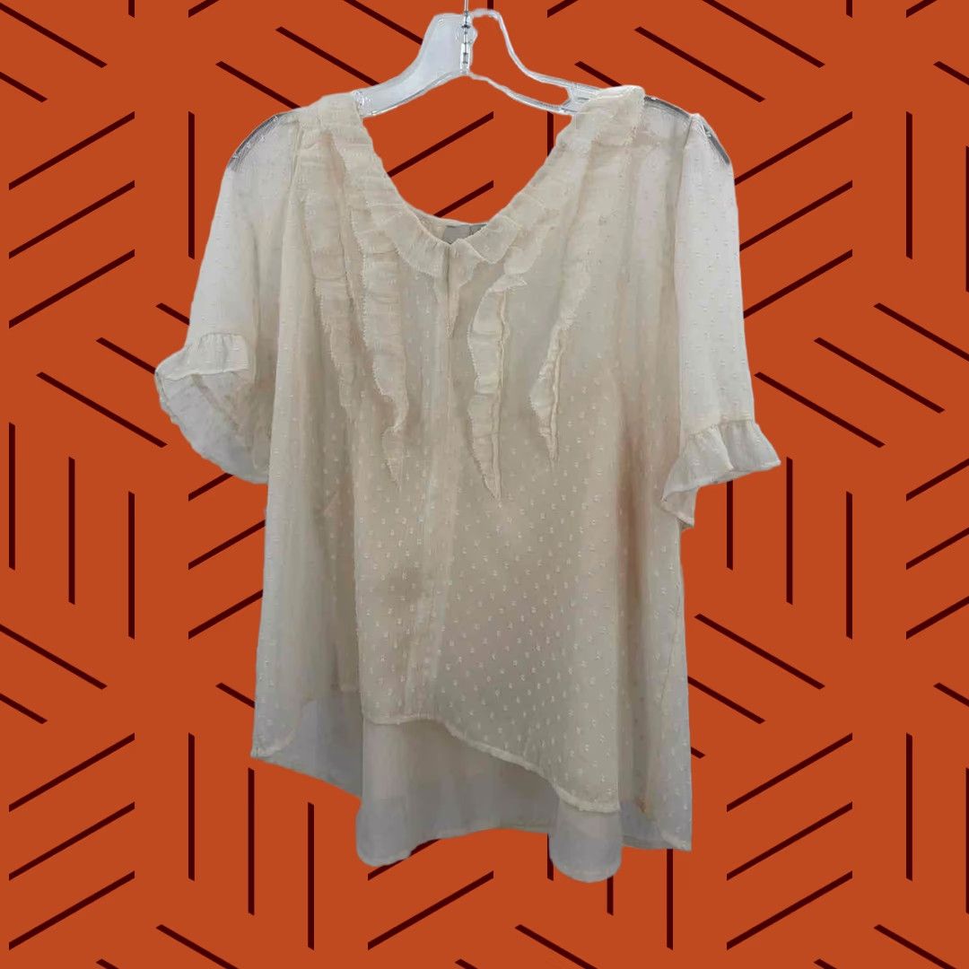 Loft Loft Blouse Ivory Small Regular Womens Size S / US 4 / IT 40 - 1 Thumbnail