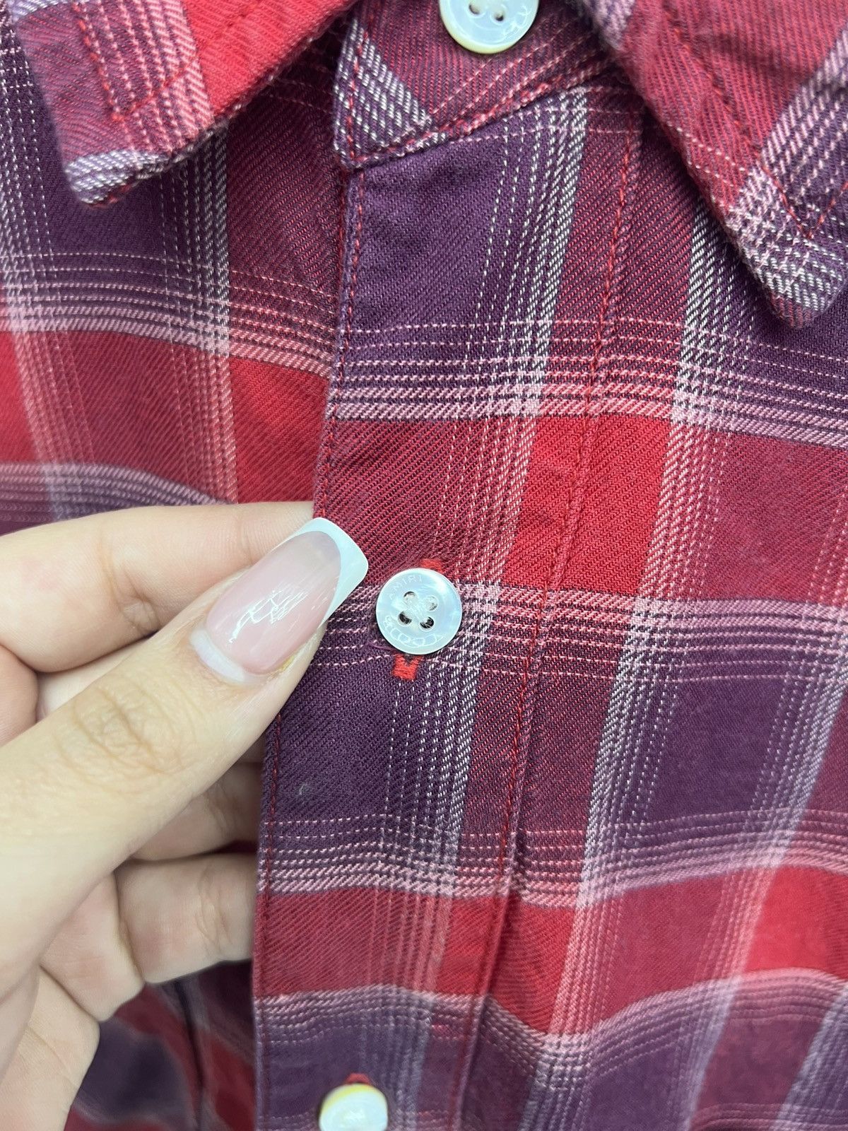 Amiri Amiri Red Bleached Flannel Size US S / EU 44-46 / 1 - 7 Thumbnail