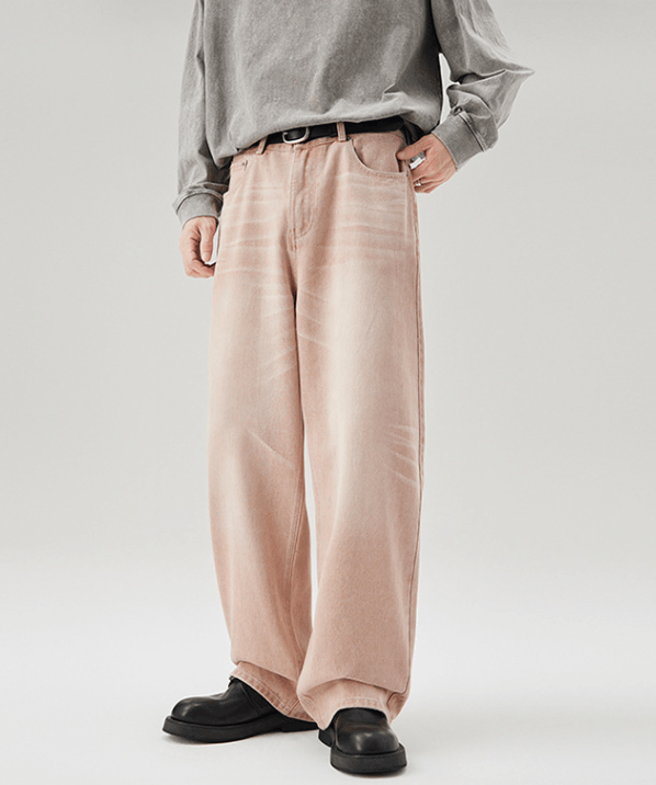 Japanese Brand × Jean Men's washed vintage straight loose wide-leg jeans Size US 32 / EU 48 - 1 Thumbnail