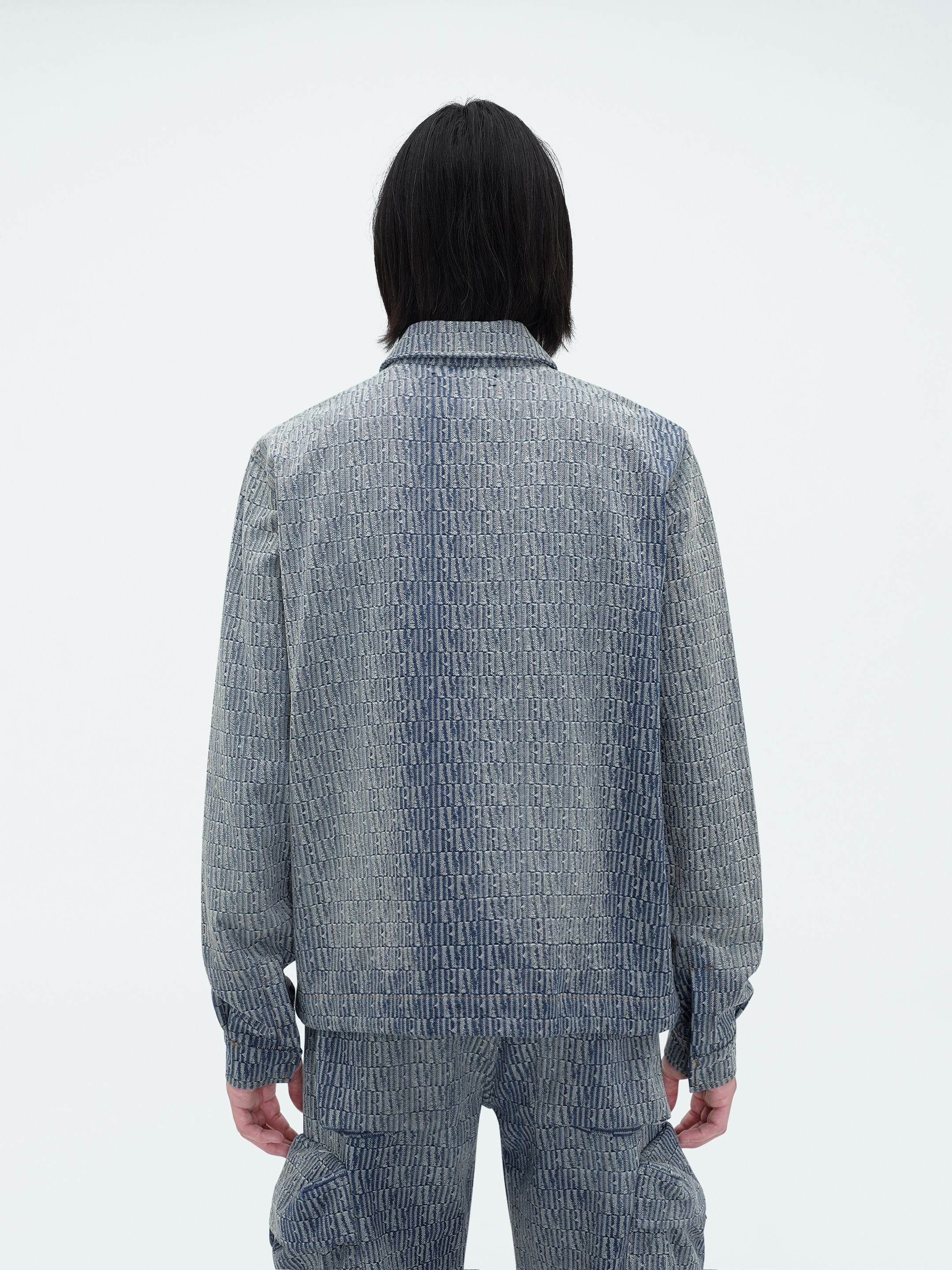 Amiri o1w1db10125 Long Sleeve Cargo Shirt in Indigo Size US XL / EU 56 / 4 - 2 Thumbnail