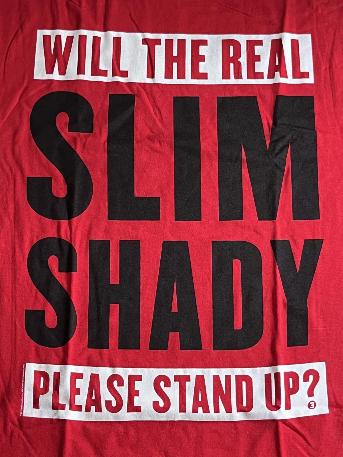 Designer Eminem T-shirt Will The Real Slim Shady Please Stand Up? - L Size US L / EU 52-54 / 3 - 3 Thumbnail