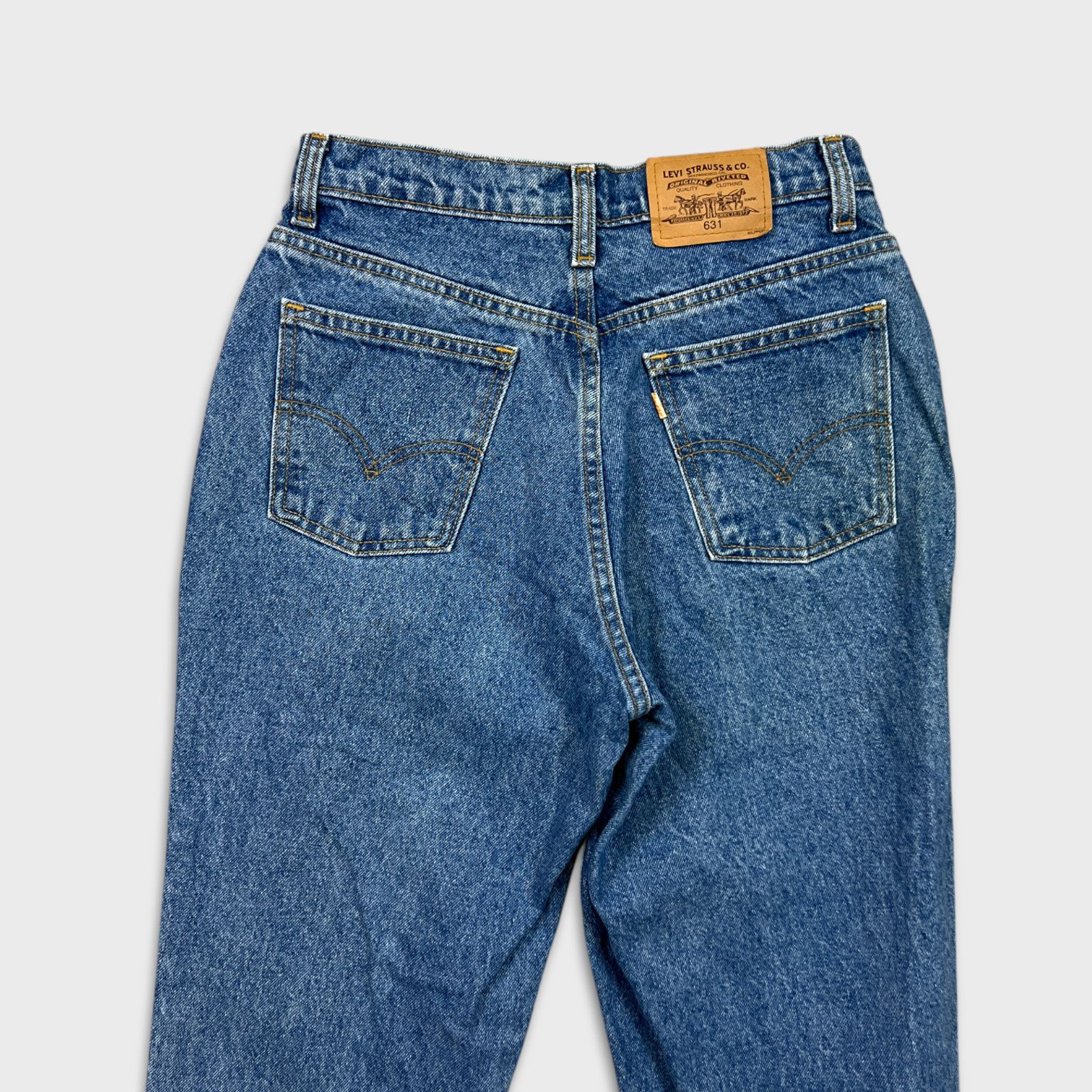 Levi's × Vintage Vintage Levi's 631 Jeans 30x34 Slim Fit Orange Tab 90s Denim Size US 28 / EU 44 - 7 Thumbnail